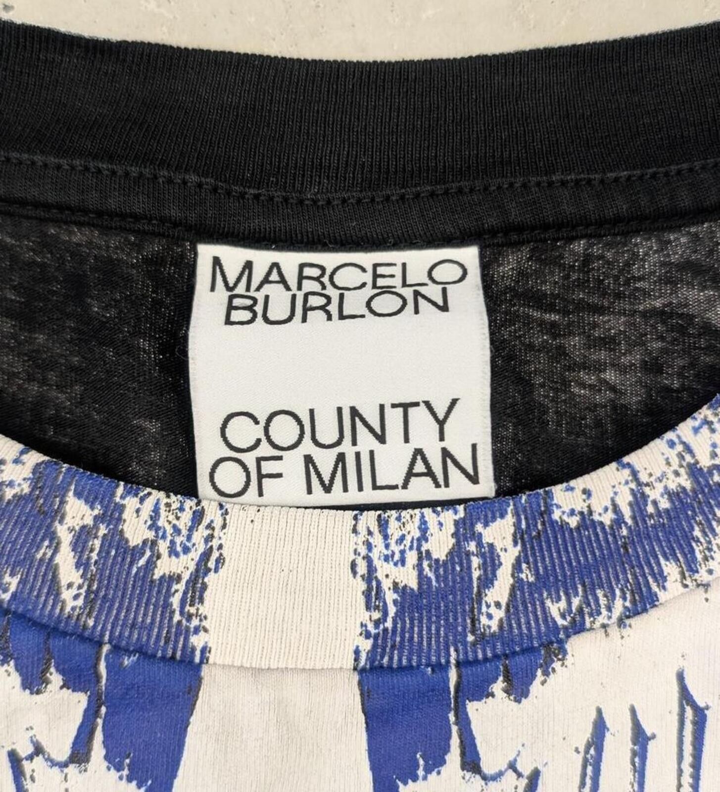 Other Marcelo Burlon Long Sleeve Black Blue Wings County Of Milan Size US XXL / EU 58 / 5 - 3 Thumbnail
