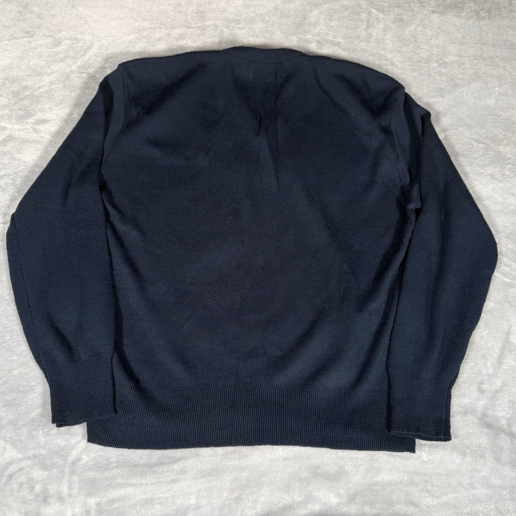 Vintage VINTAGE NFL Superbowl XXIII V Neck Sweater Mens L Acrylic Blue 80s Miami Florida NFL Logo Embroidered Pullover Knit Size US L / EU 52-54 / 3 - 6 Thumbnail