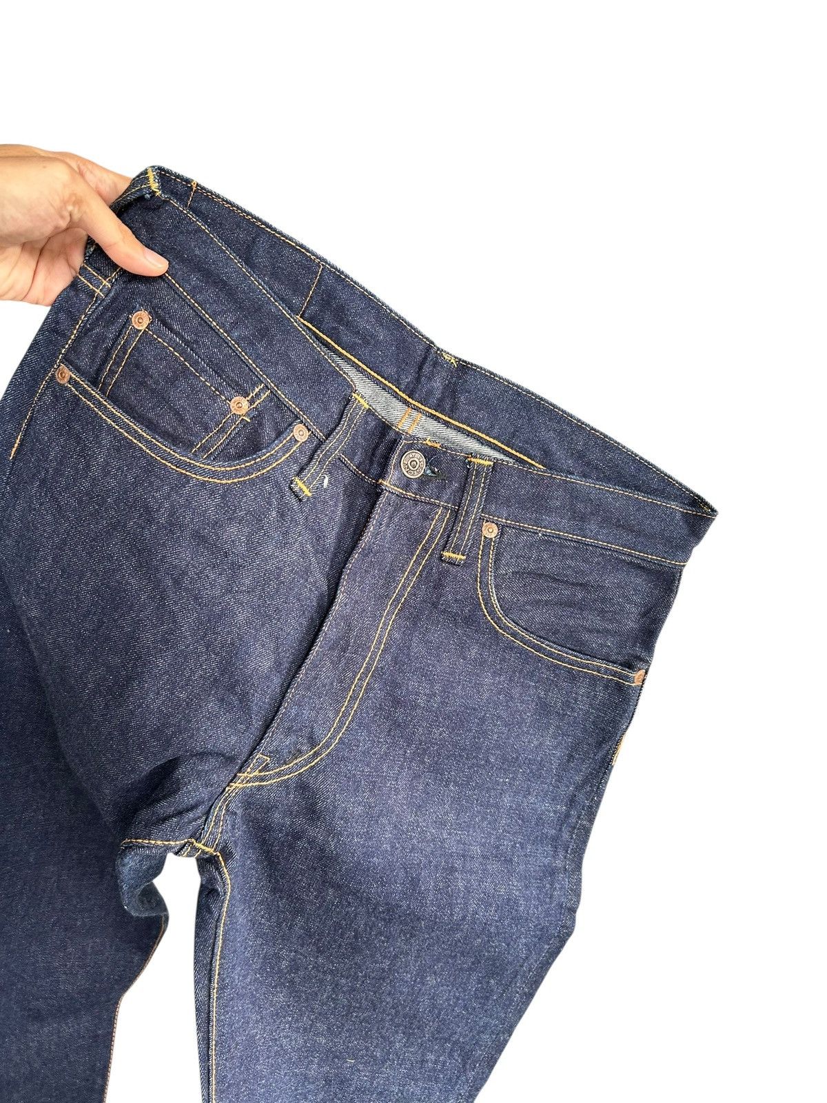Kapital VINTAGE BIGSTONE HALF SELVEDGE DENIM JEANS Size US 30 / EU 46 - 5 Thumbnail