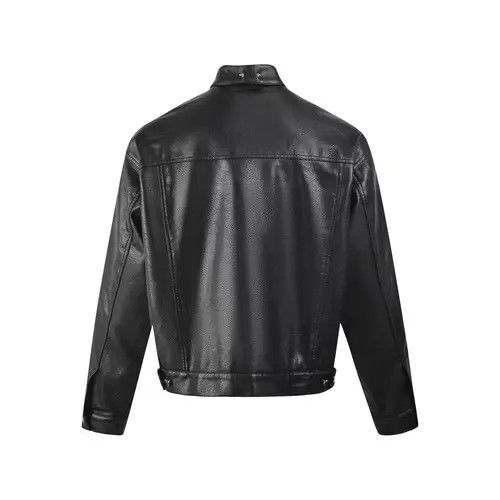 VIBE Vintage Street Punk Button Down PU Leather Jacket Coat Size US L / EU 52-54 / 3 - 5 Thumbnail