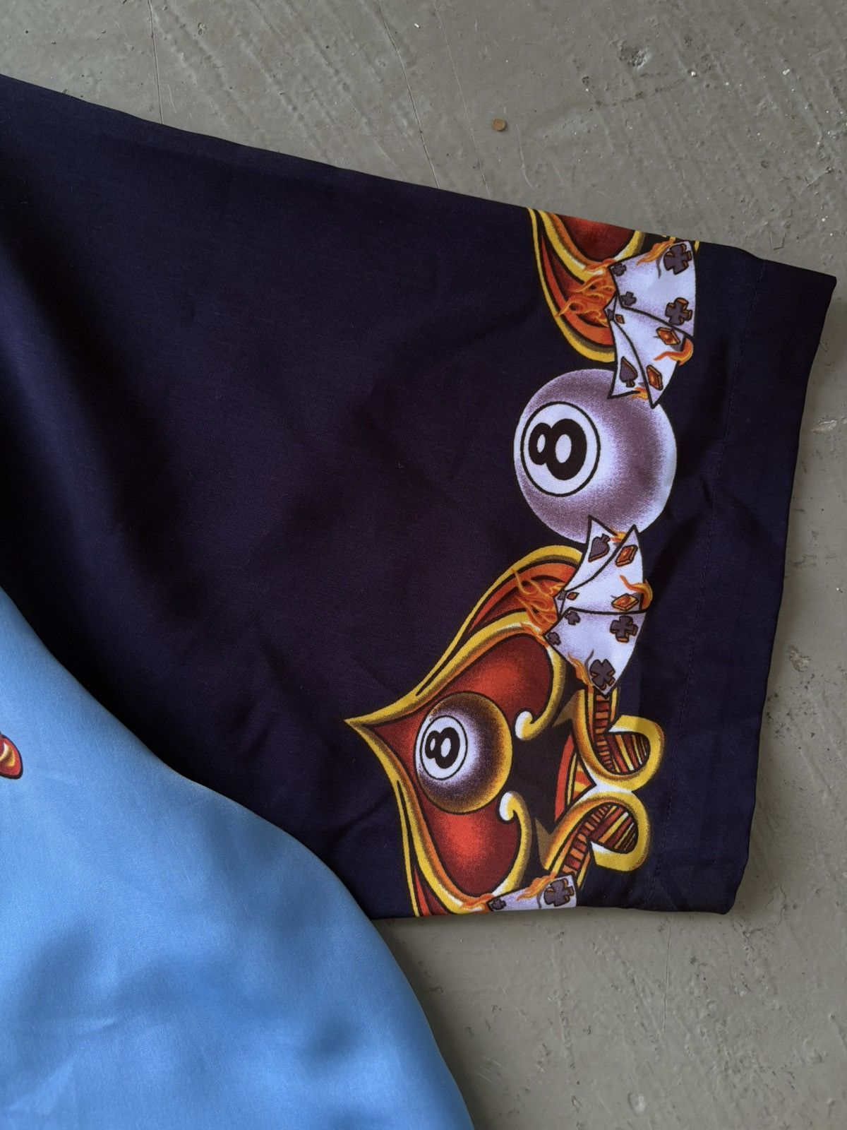 JNCO × Vintage VINTAGE RARE‼️JNCO Jeans Eight Ball Silk Shirts Button Ups Size US L / EU 52-54 / 3 - 6 Thumbnail