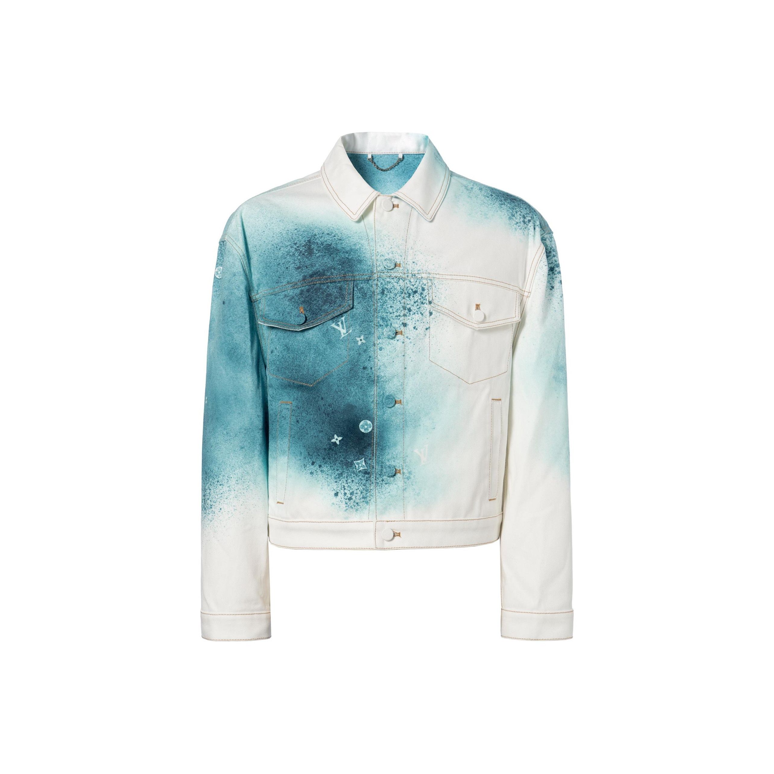 Louis Vuitton Louis Vuitton SS23 Spray Paint Denim Jacket 44 Size US S / EU 44-46 / 1 - 1 Thumbnail