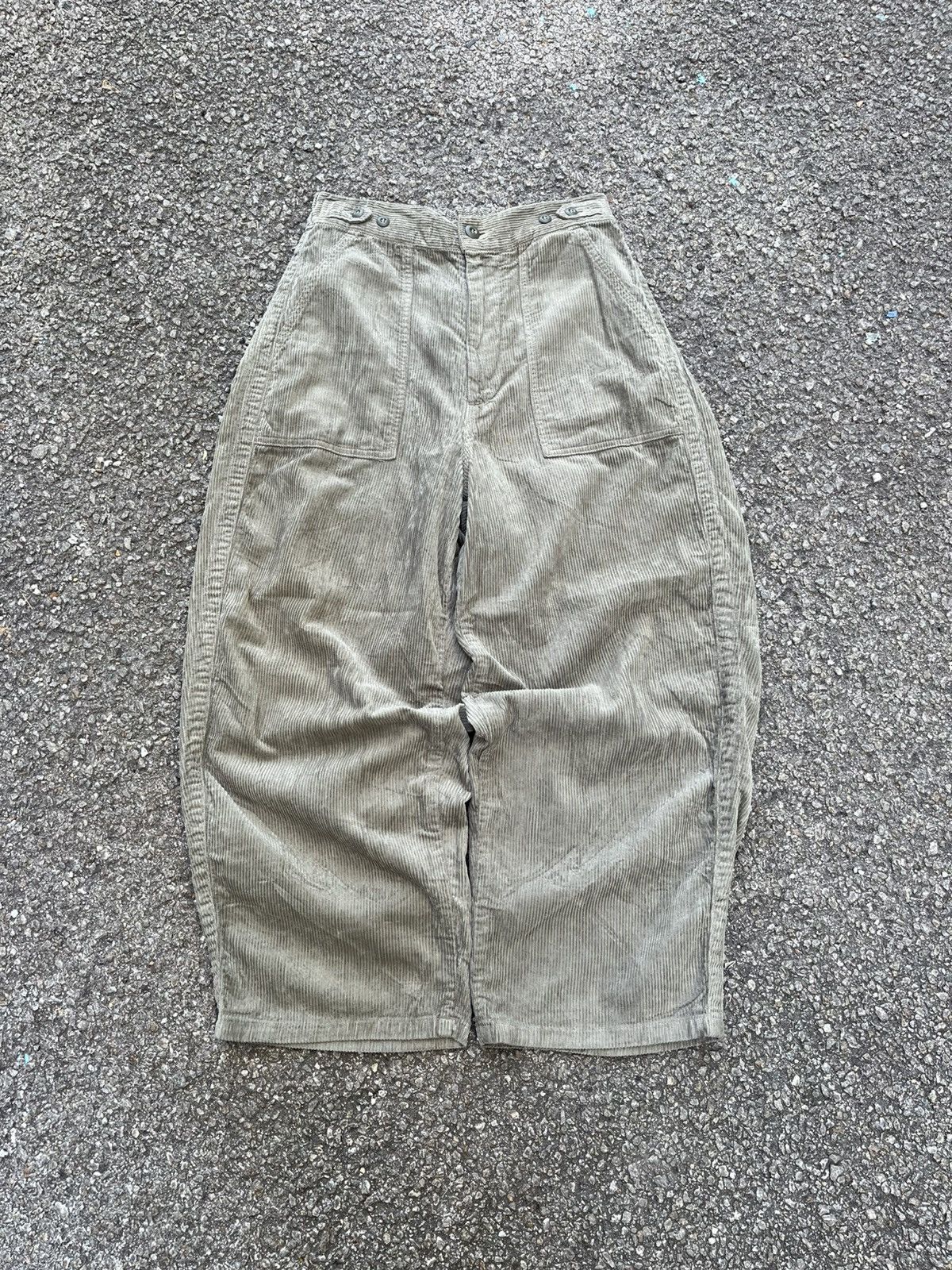 Beauty Beast Baggy Balloon Corduroy Pants Sakula Japan Army Green Size US 30 / EU 46 - 1 Thumbnail