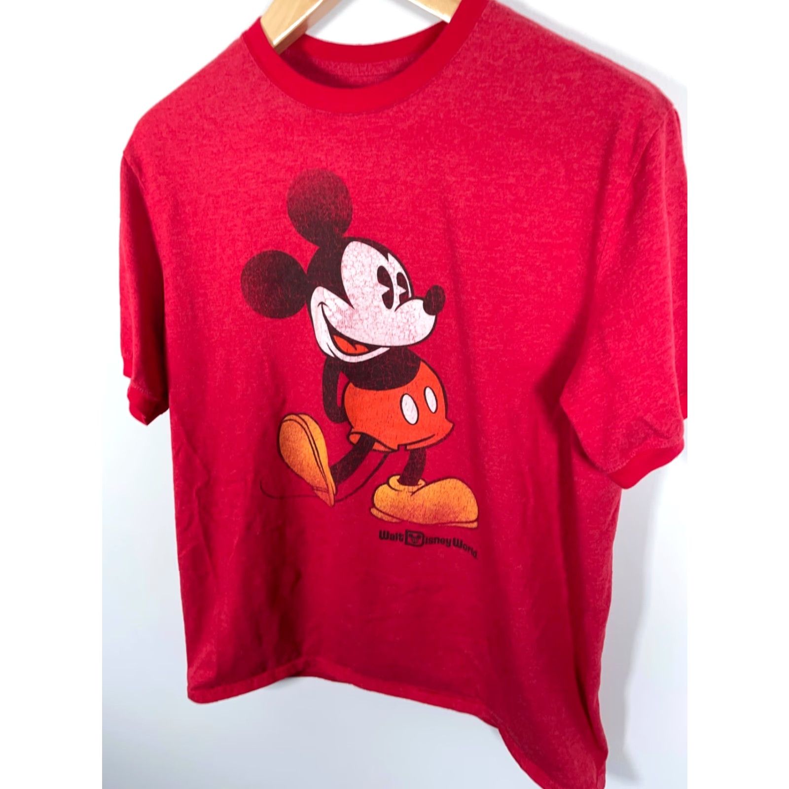 Disney Disney Parks Authentic Mickey Mouse T-Shirt Adult Large Red Retro 90s Cartoon Big Print Clothing Mens Clothing Size US L / EU 52-54 / 3 - 7 Thumbnail