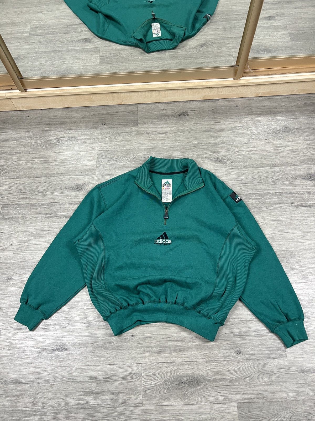 Adidas Adidas Equipment Wash Crewneck Sweatshirt Green Men’s Size L Size US L / EU 52-54 / 3 - 1 Thumbnail
