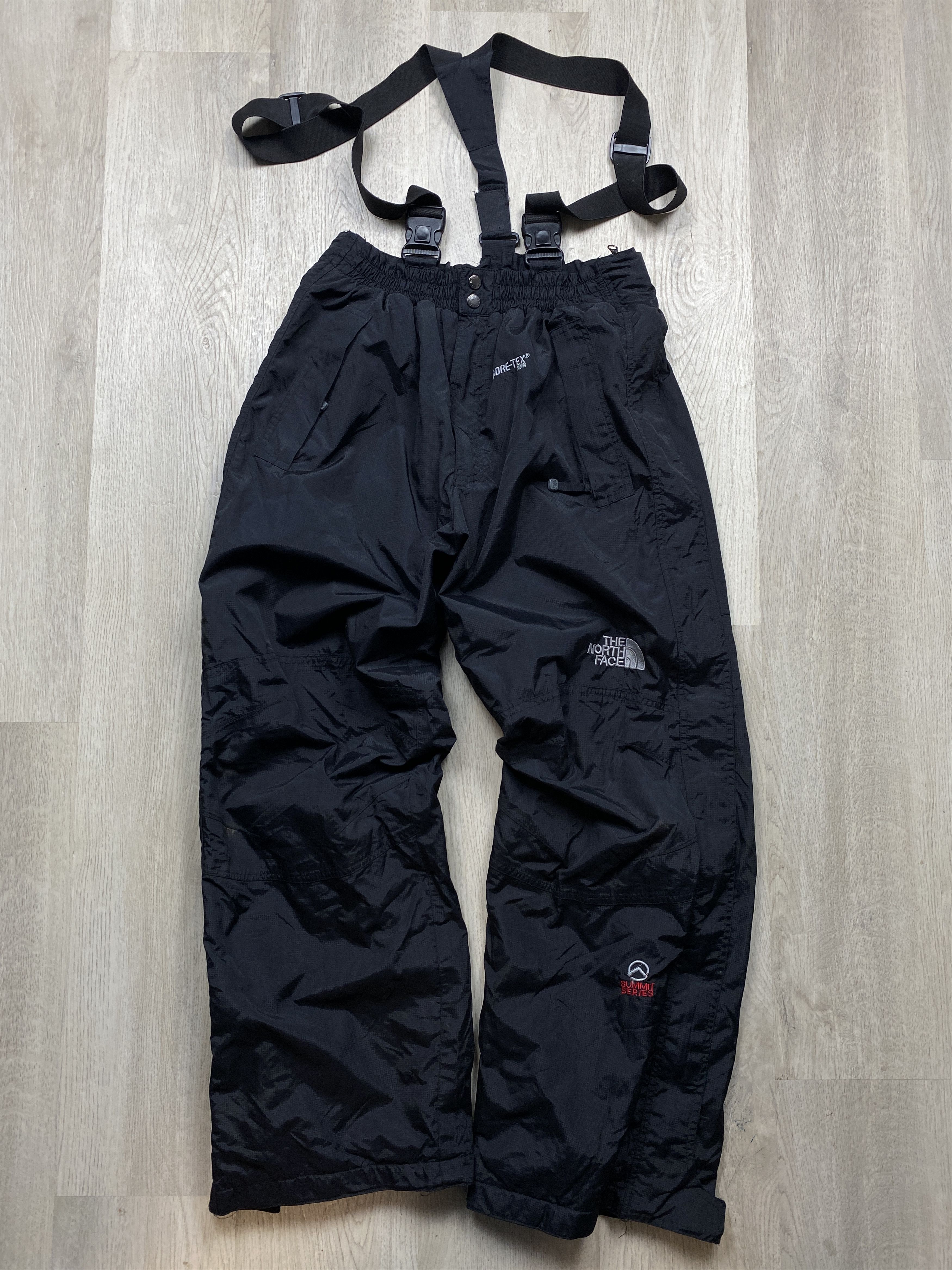 image of Vintage Mens Overall Ski Pants Tnf in Black (Size 34)
