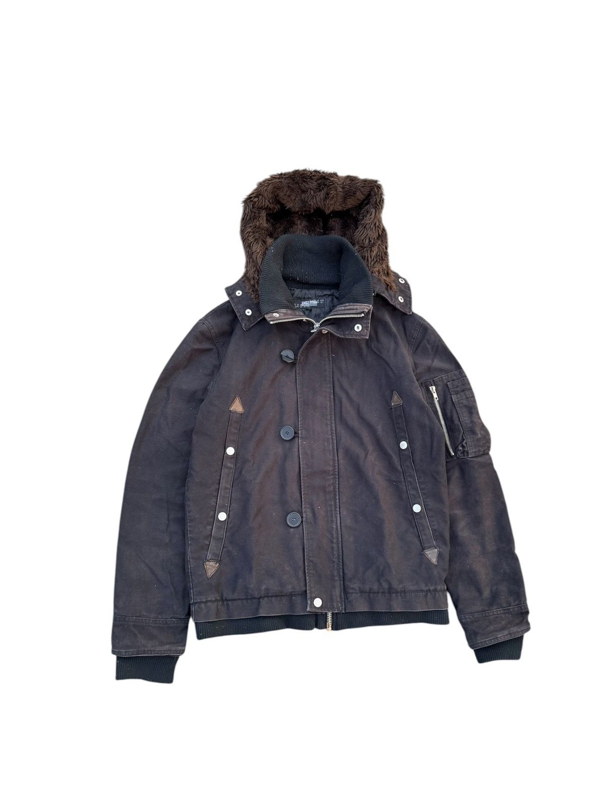 Japanese Brand DUNGLE STORM JACKET WITH FUR HOODIE LIKE IFSIXWASNINE STYLE Size US L / EU 52-54 / 3 - 1 Thumbnail