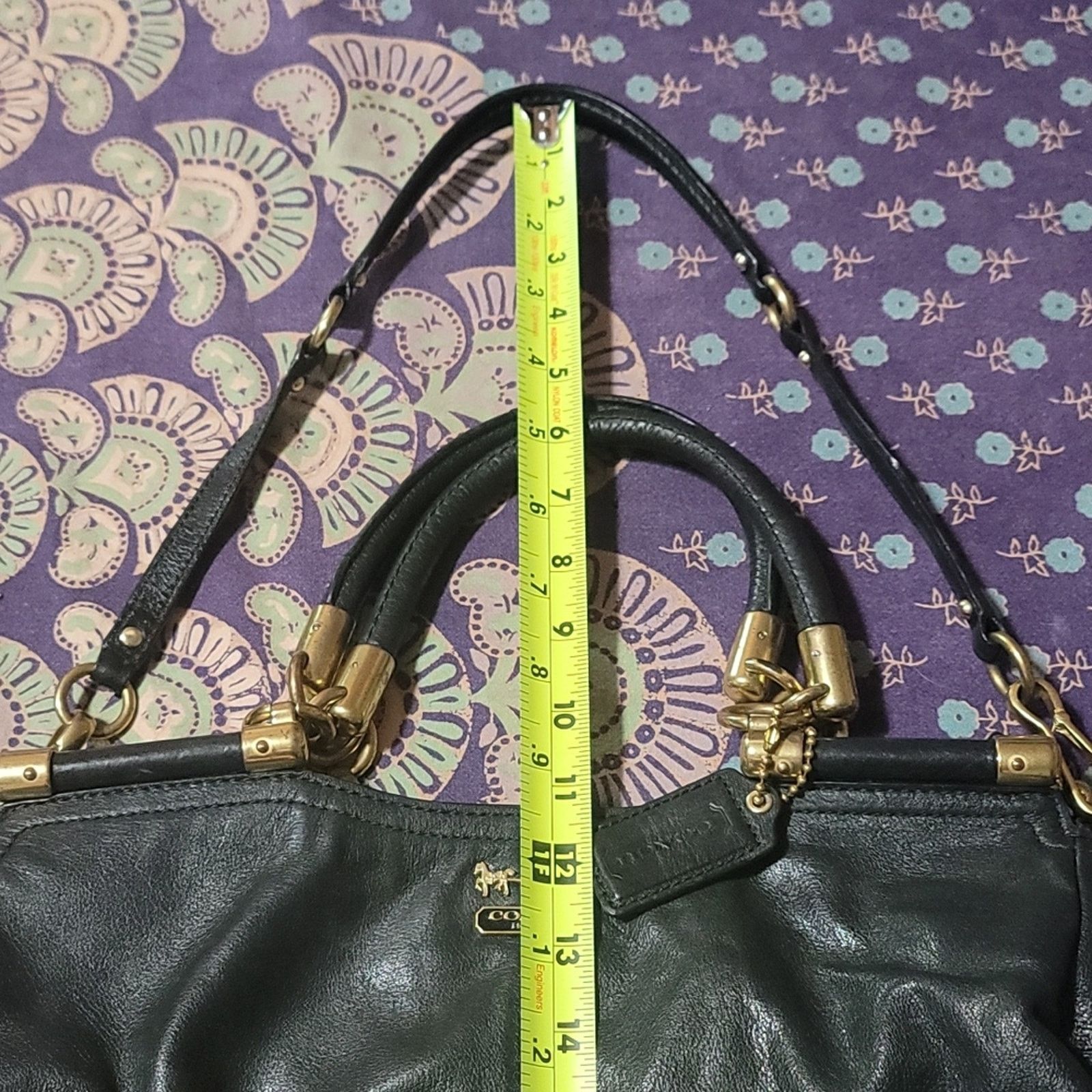 Coach Beautiful Black and Brass Coach Bag Size ONE SIZE - 6 Thumbnail