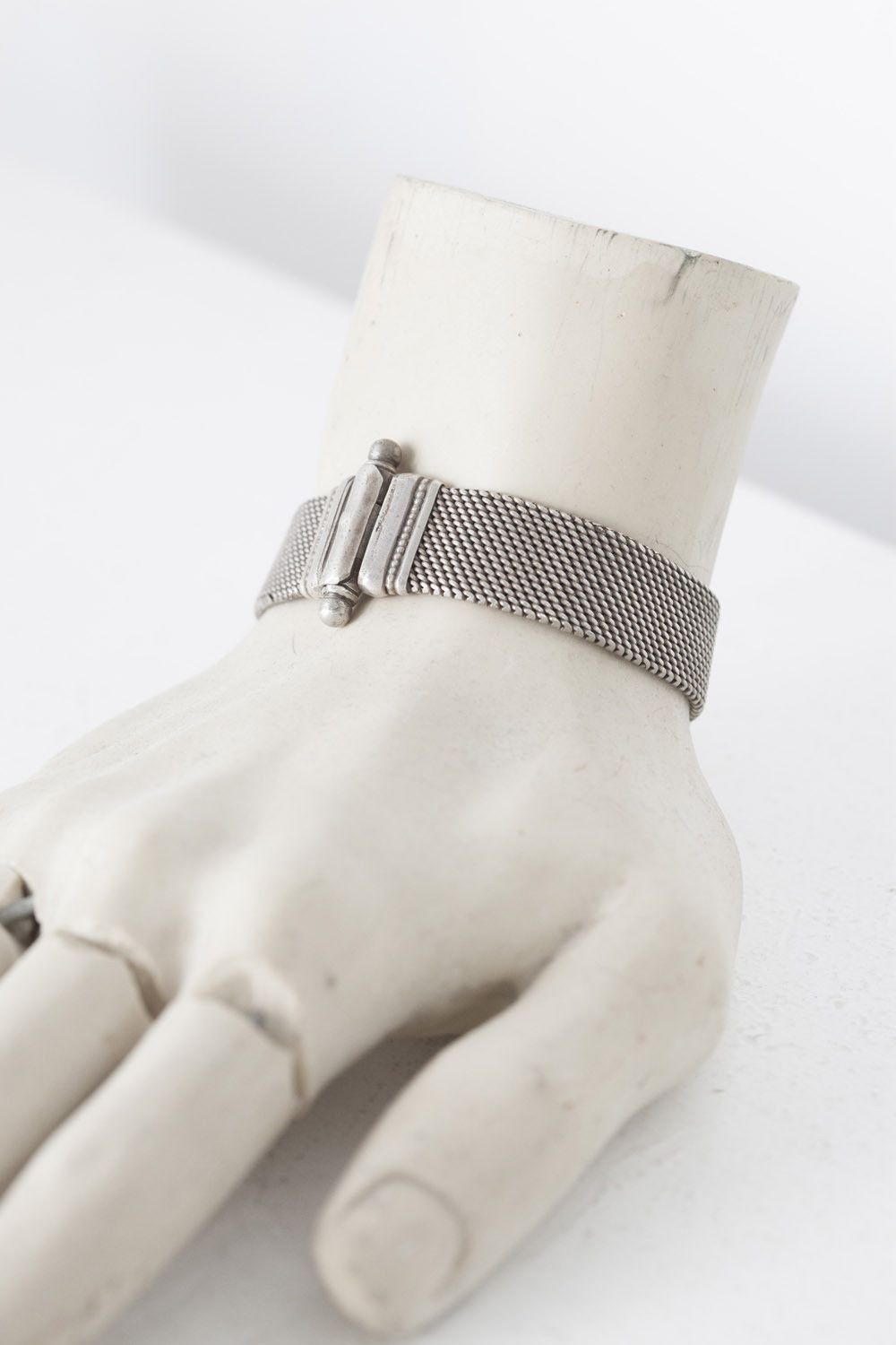 Vintage Vintage sterling silver mesh bracelet Size ONE SIZE - 1 Thumbnail