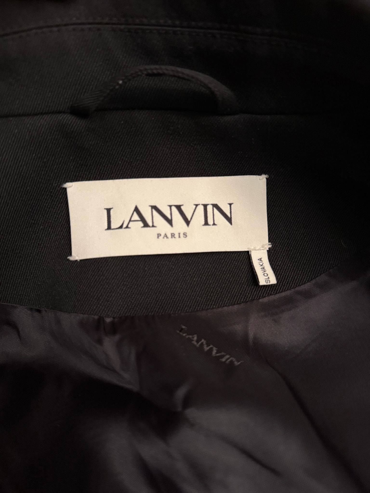 Lanvin Cotton Jacket Navy Black Size 48 Size US M / EU 48-50 / 2 - 6 Thumbnail