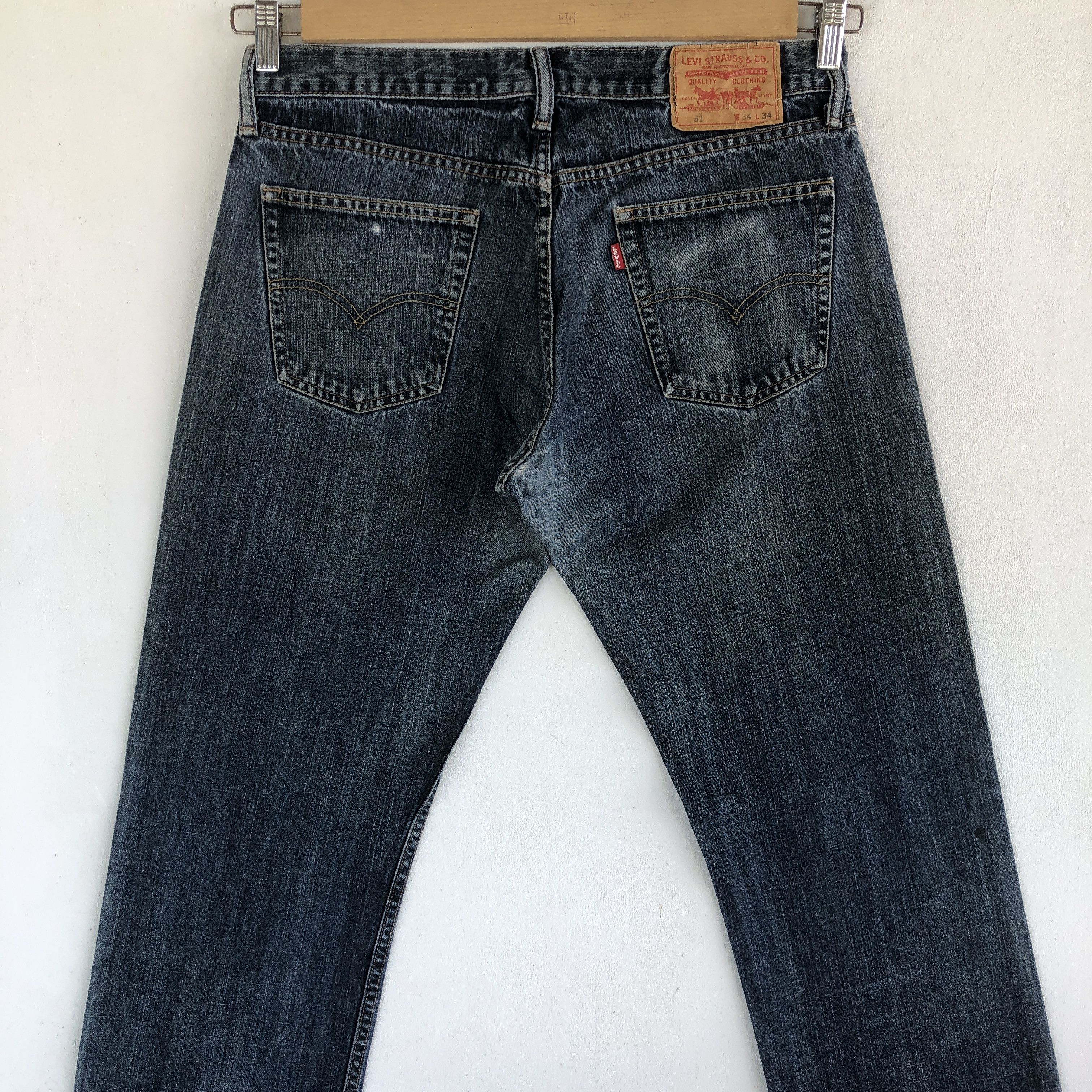Levi's Vintage Levis Distressed Jeans Levi's 514 Faded Denim Size US 32 / EU 48 - 4 Thumbnail