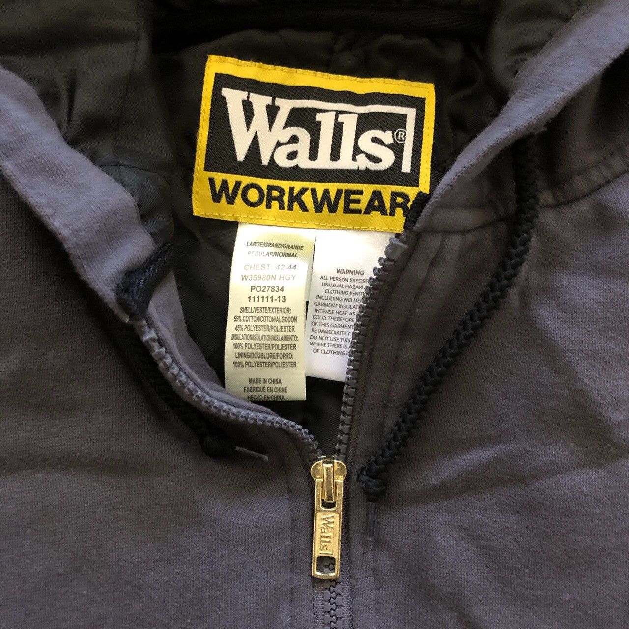 Vintage Walls Workwear Insulated Padded Jacket Size US L / EU 52-54 / 3 - 4 Thumbnail