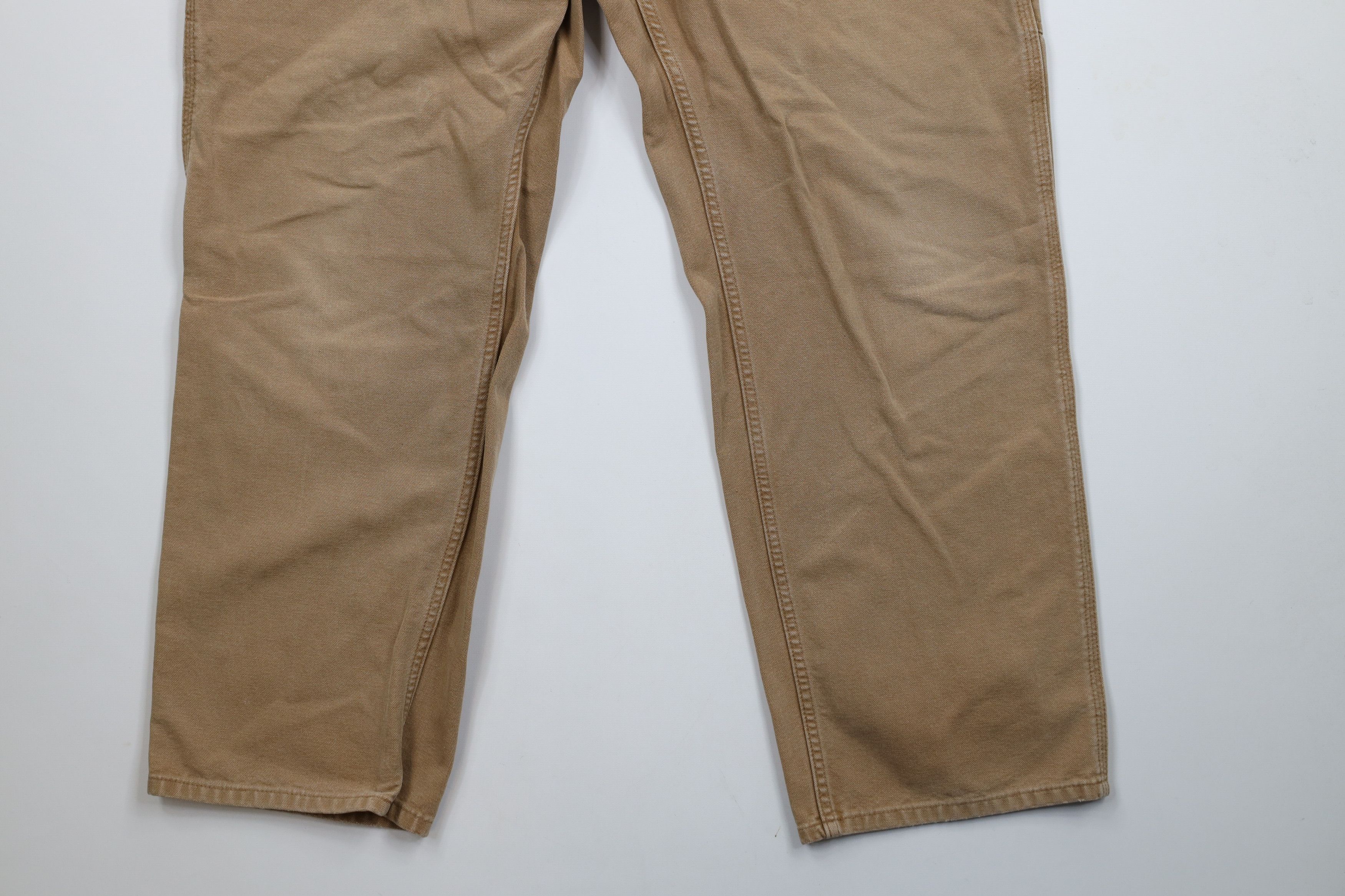 Carhartt × Vintage Vintage Y2K Carhartt Wide Leg Dungaree Pants Duck Brown Size US 40 / EU 56 - 4 Thumbnail