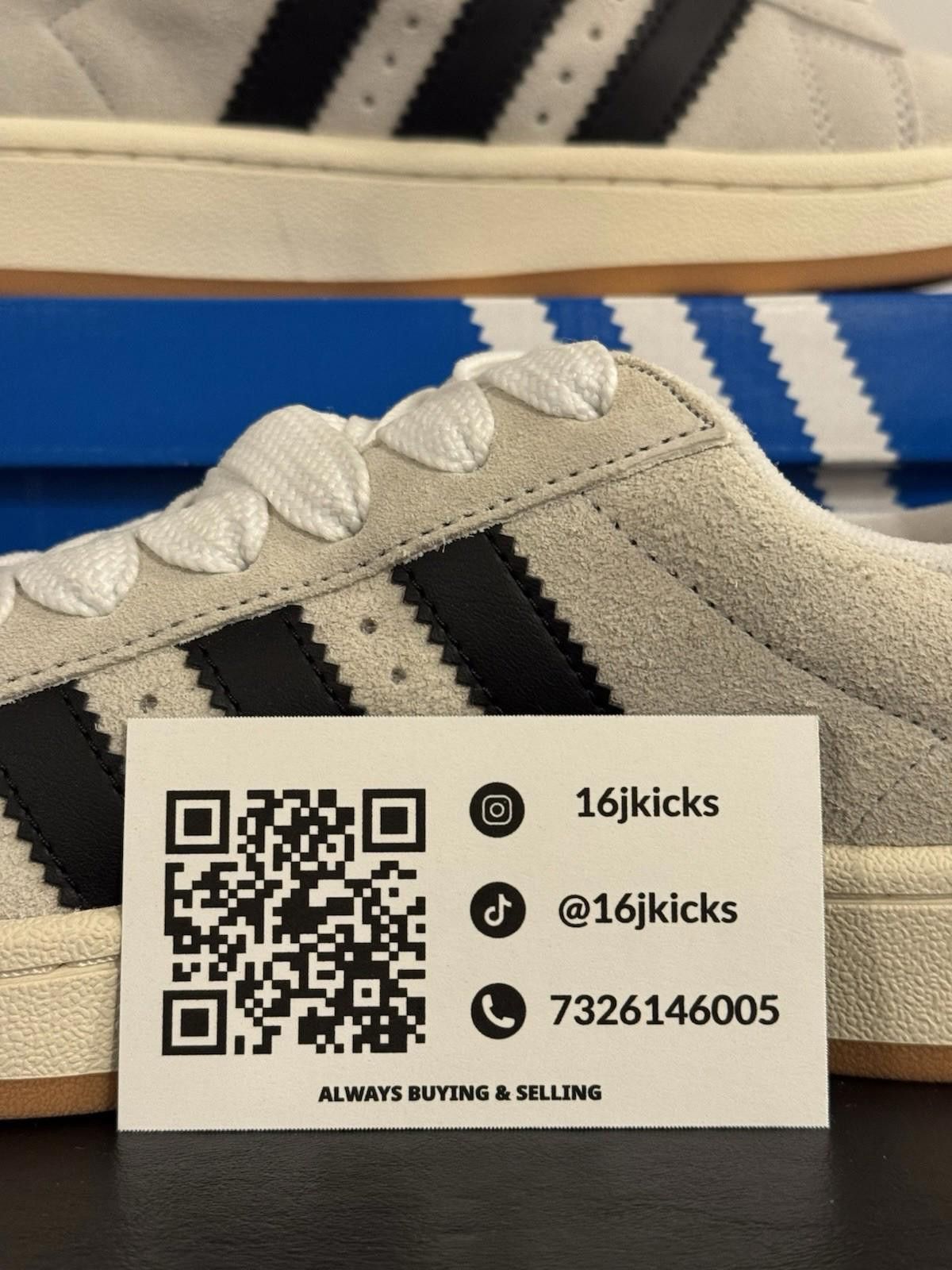 Adidas Size 5 - adidas Campus 00s Crystal White Black W Size US 5 / IT 35 - 2 Thumbnail