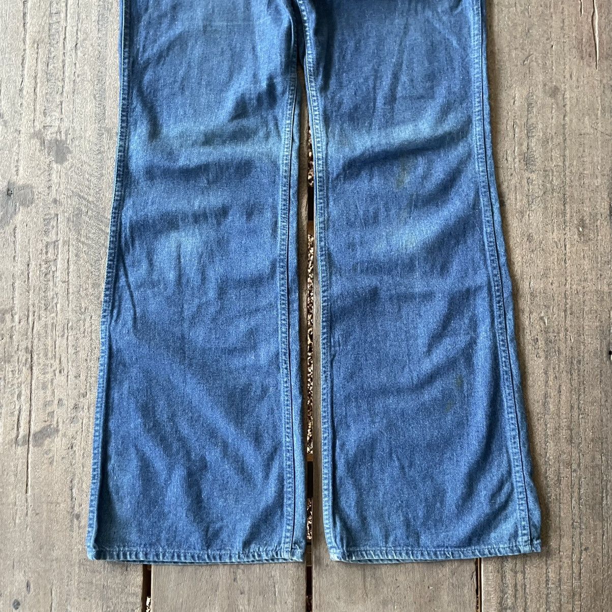 Big John 🔥Vintage 80s Big John Buspants Flare Denim Pants Jeans Size US 31 - 3 Thumbnail
