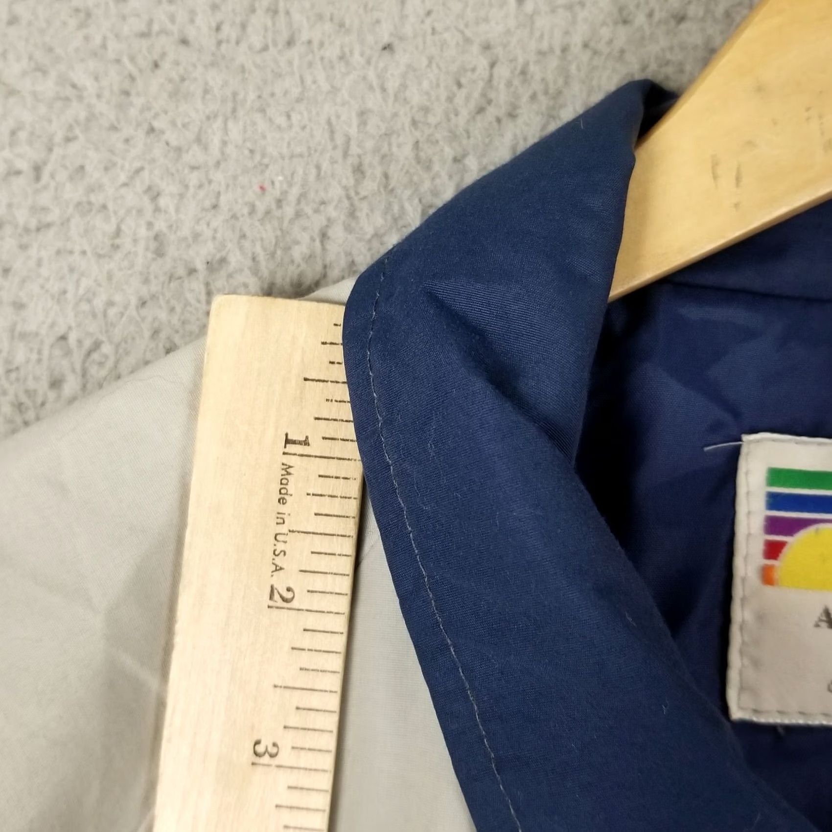 Vintage VINTAGE Field & Stream Bomber Jacket XLT Tall Gray Blue Stripe Pockets Lined Jacket Mens 80s 90s Outdoor Retro Size US XL / EU 56 / 4 - 3 Thumbnail