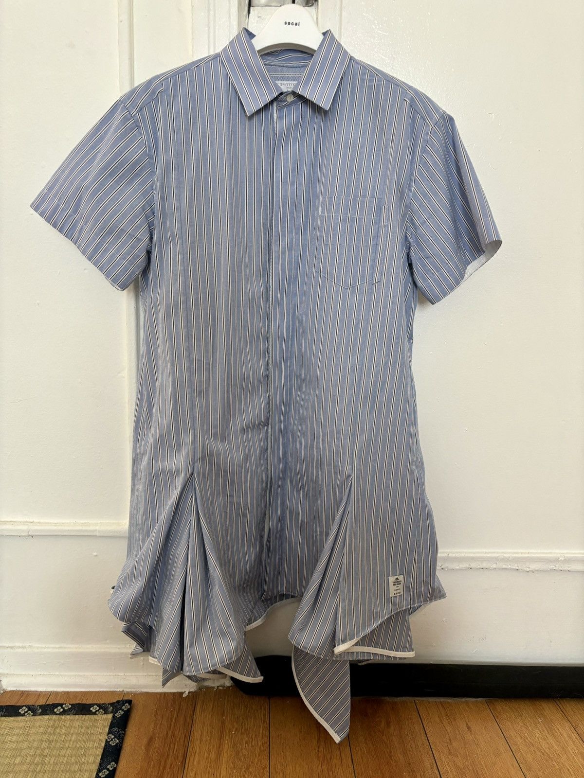 Sacai Sacai Blue Handkerchief Hem Minidress Size S / US 4 / IT 40 - 1 Thumbnail