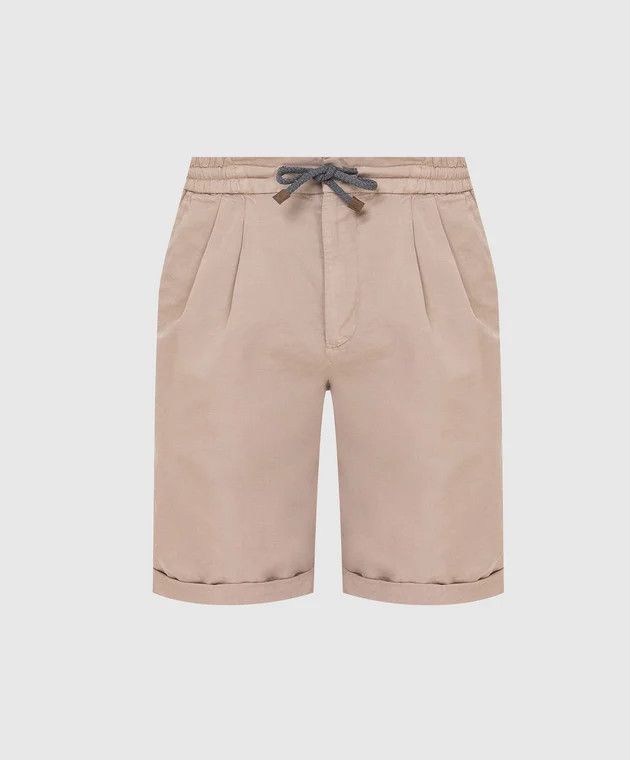 image of Brunello Cucinelli O1W1Db10524 Bermuda Shorts In Brown, Men's (Size 32)