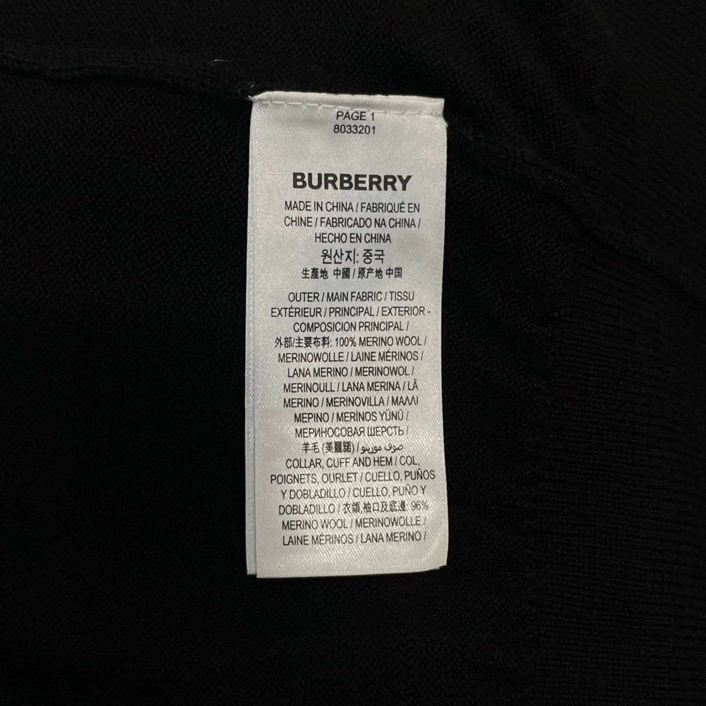 Burberry black knitted Burberry sweater size S Size US S / EU 44-46 / 1 - 6 Thumbnail