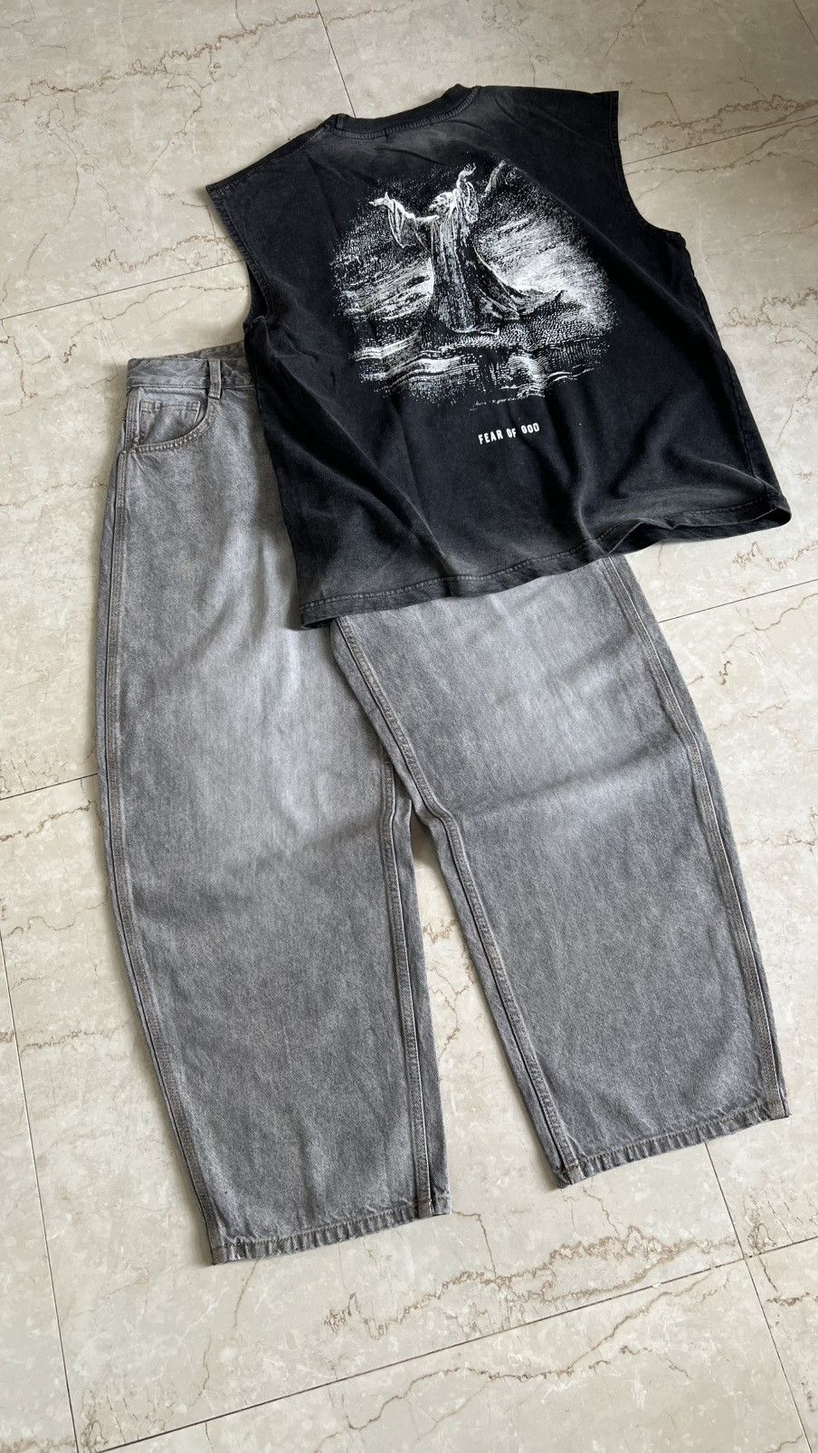 Other Grey Baggy Skater Jeans Size US 30 / EU 46 - 1 Thumbnail