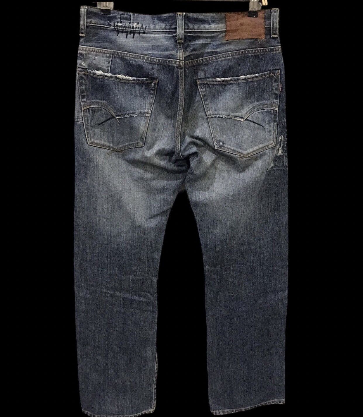 Japanese Brand 💥BORO💥BARTACK Japan Boro Sashiko Selvedge Distressed Denim Size US 32 / EU 48 - 2 Thumbnail