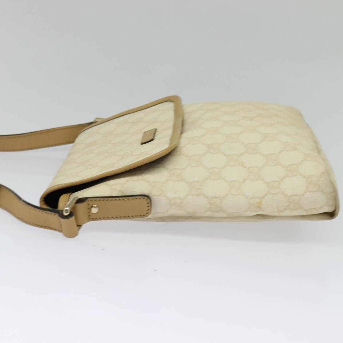 Gucci GUCCI GG Supreme Shoulder Bag Pvc White Gold Size ONE SIZE - 4 Thumbnail