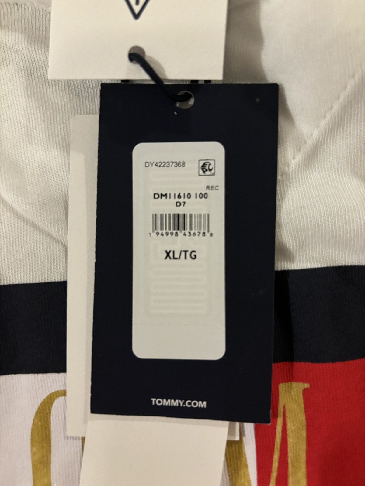 Tommy Hilfiger × Vintage White Tommy Hilfiger Shirt Size US XL / EU 56 / 4 - 2 Thumbnail