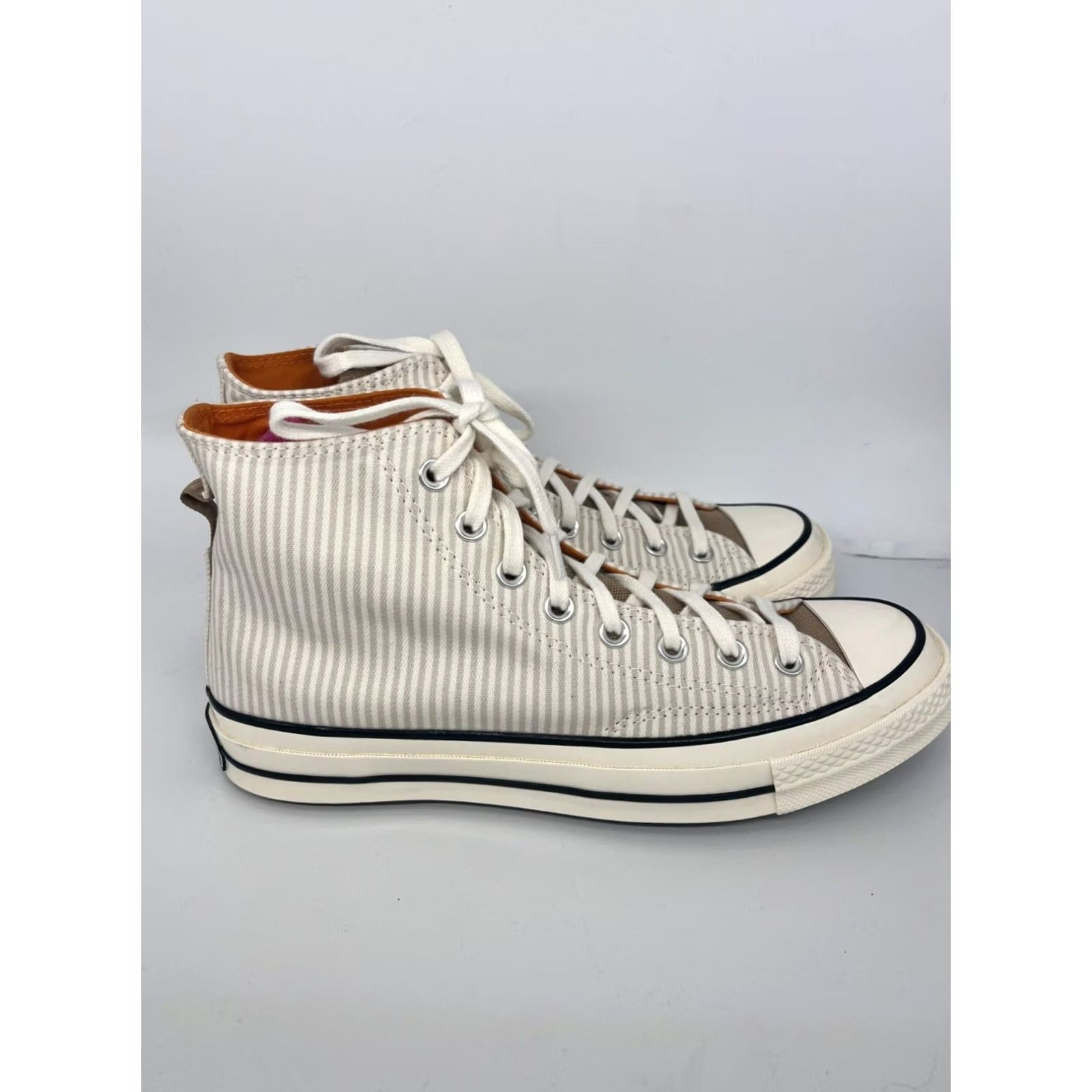 Converse VINTAGE Converse Chuck 70 Sneaker Womens 8.5 White Stripe Sneakers 2840 Size US 9 / IT 39 - 3 Thumbnail