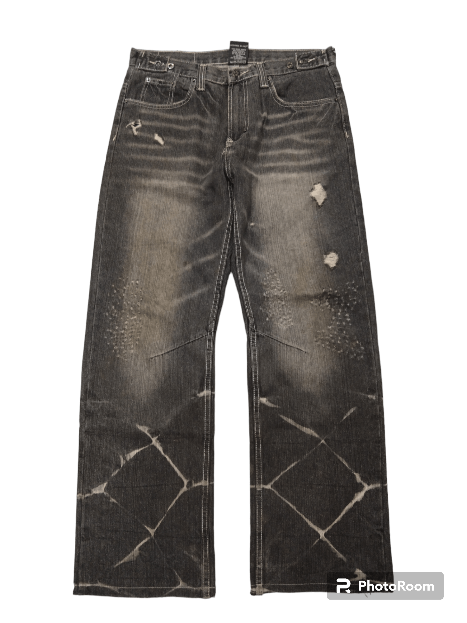 Japanese Brand SICK WASHED BLACK ENG DENIM PANTS Size US 32 / EU 48 - 1 Thumbnail