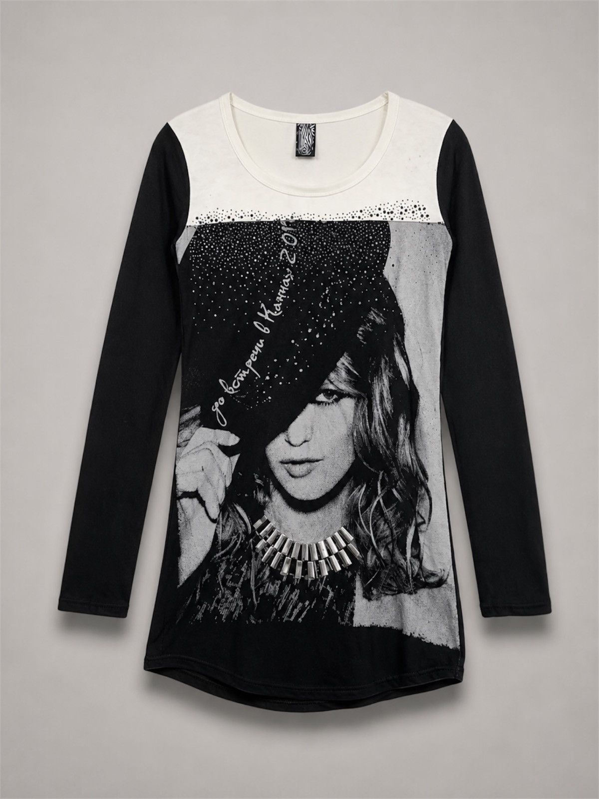 Japanese Brand Crazy Sick Zebra Tag Ladies Art Poem Long Sleeve Size S / US 4 / IT 40 - 1 Thumbnail