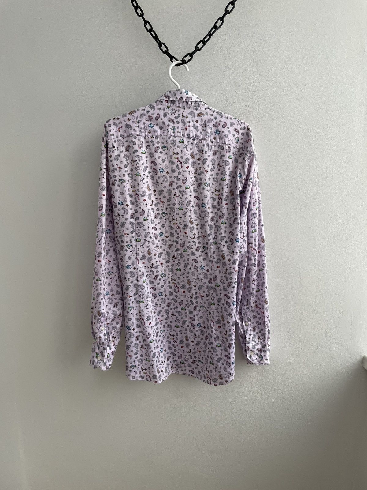 Etro Etro Milano Monogram animals print pink Shirt Size US XL / EU 56 / 4 - 9 Thumbnail