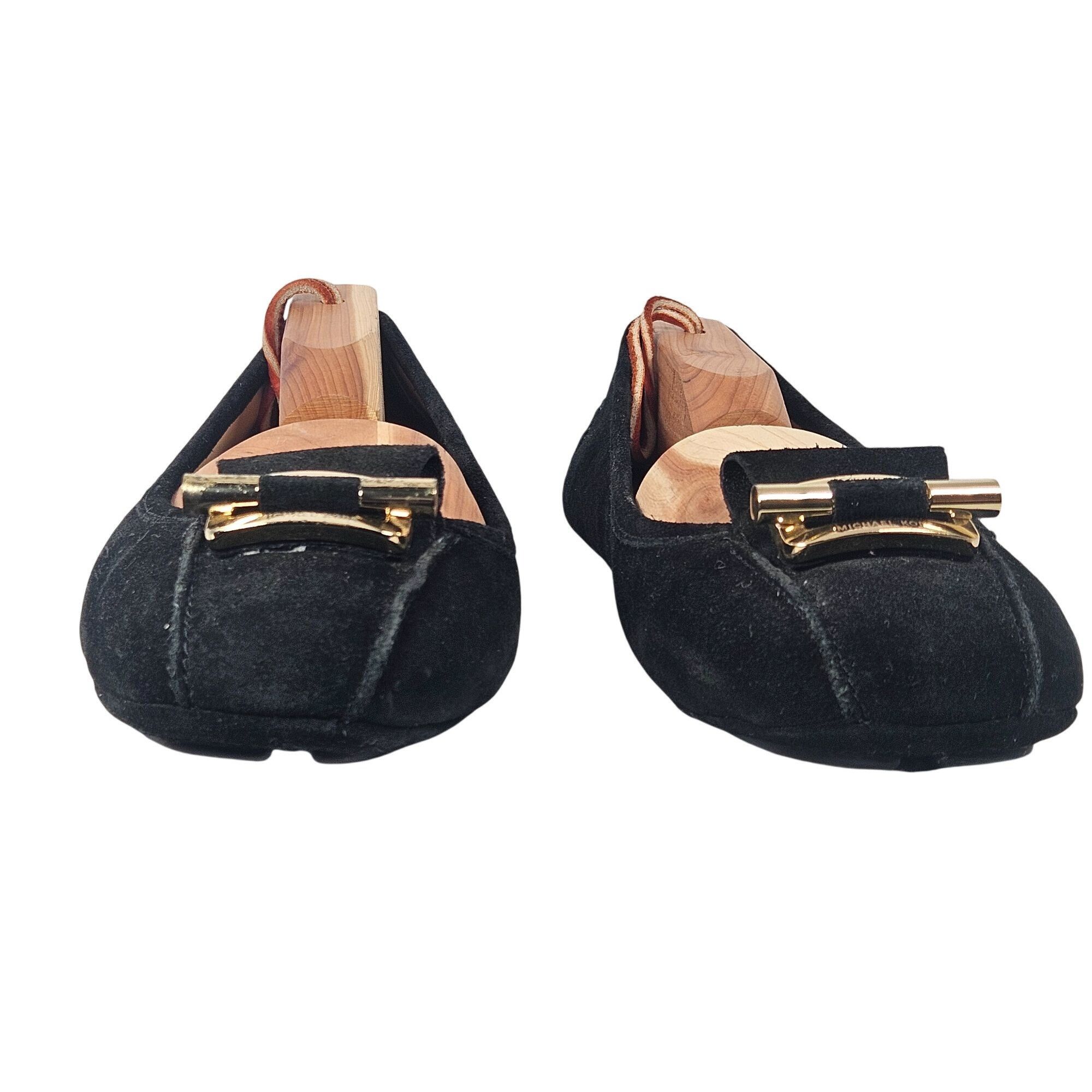 Michael Kors Michael Kors Woman's Black Suede Ballet Flats Minimalist 10M Size US 10 / IT 40 - 4 Thumbnail