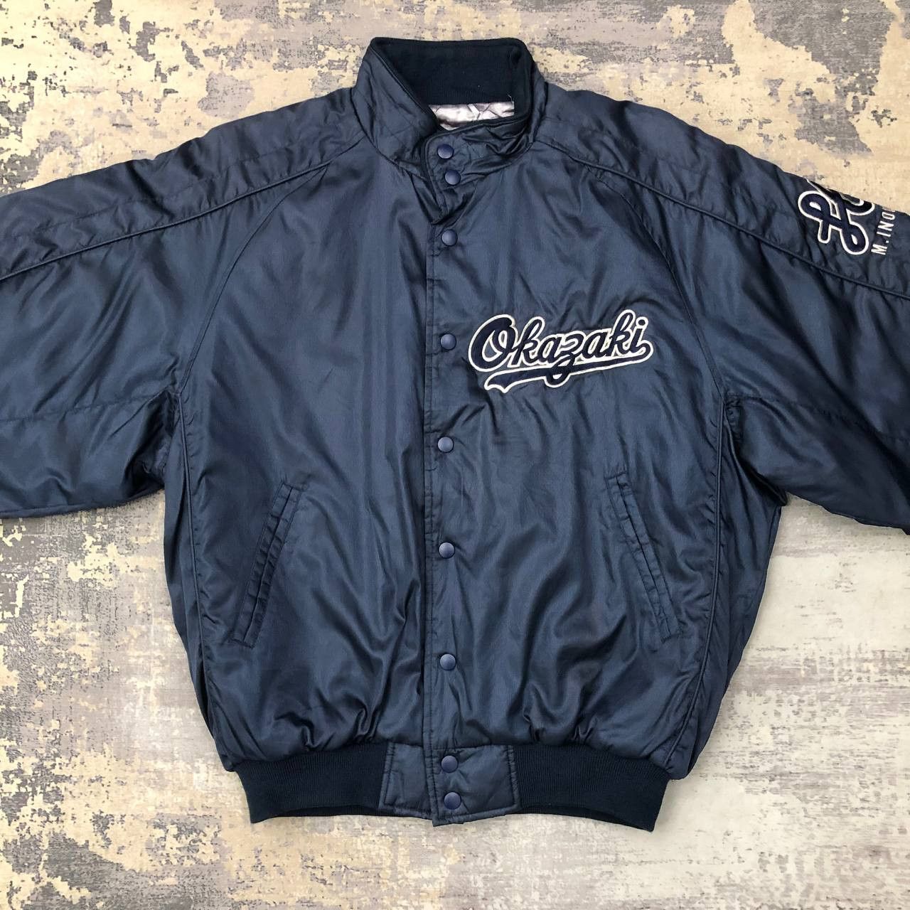Japanese Brand Y635 BASEBALL OKAZAKI RAWLINGS BOMBERS Size US XL / EU 56 / 4 - 1 Thumbnail
