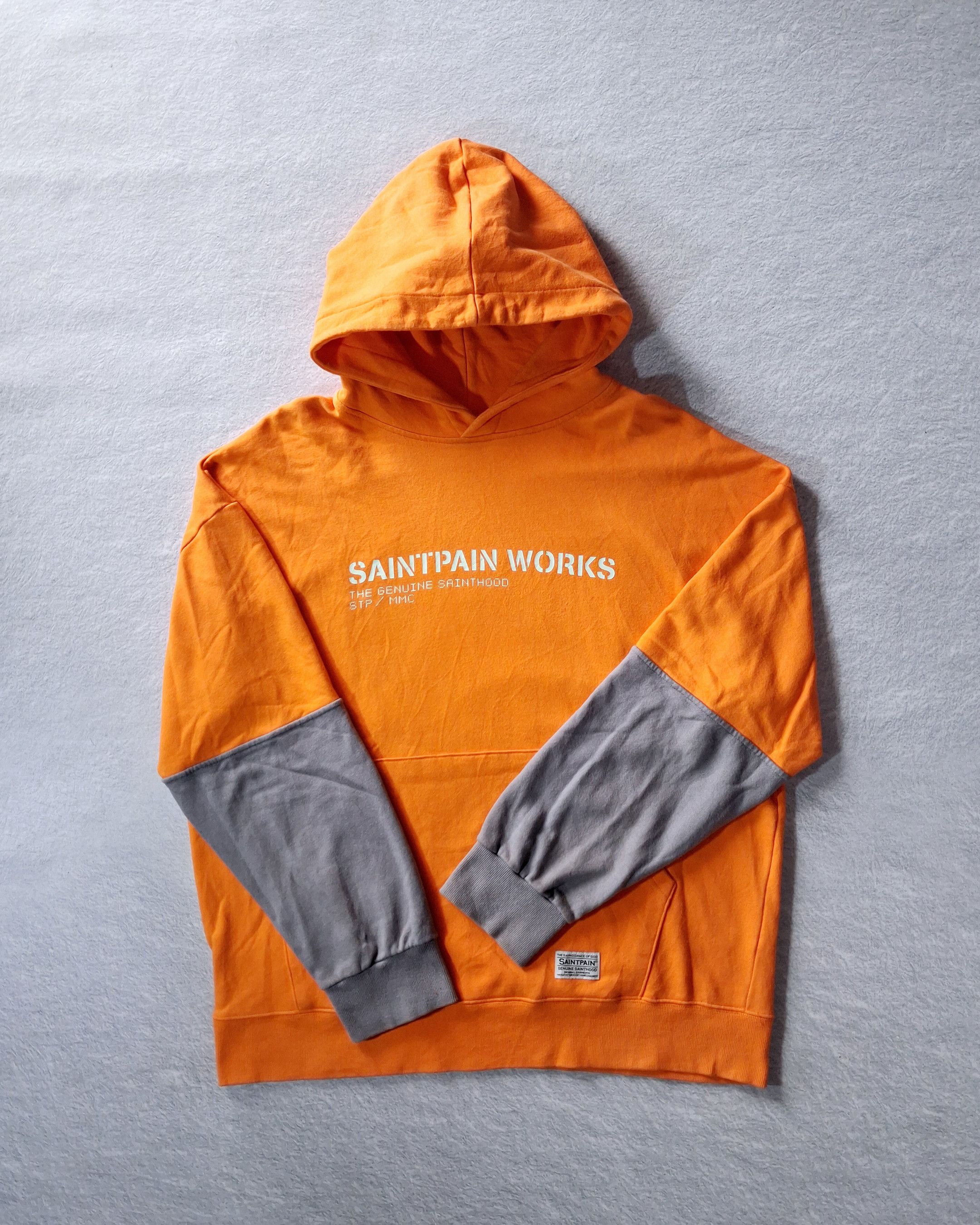 Vintage SAINTPAIN WORKS IDEAL HOOD LS ORANGE 2017 Size US XL / EU 56 / 4 - 8 Thumbnail