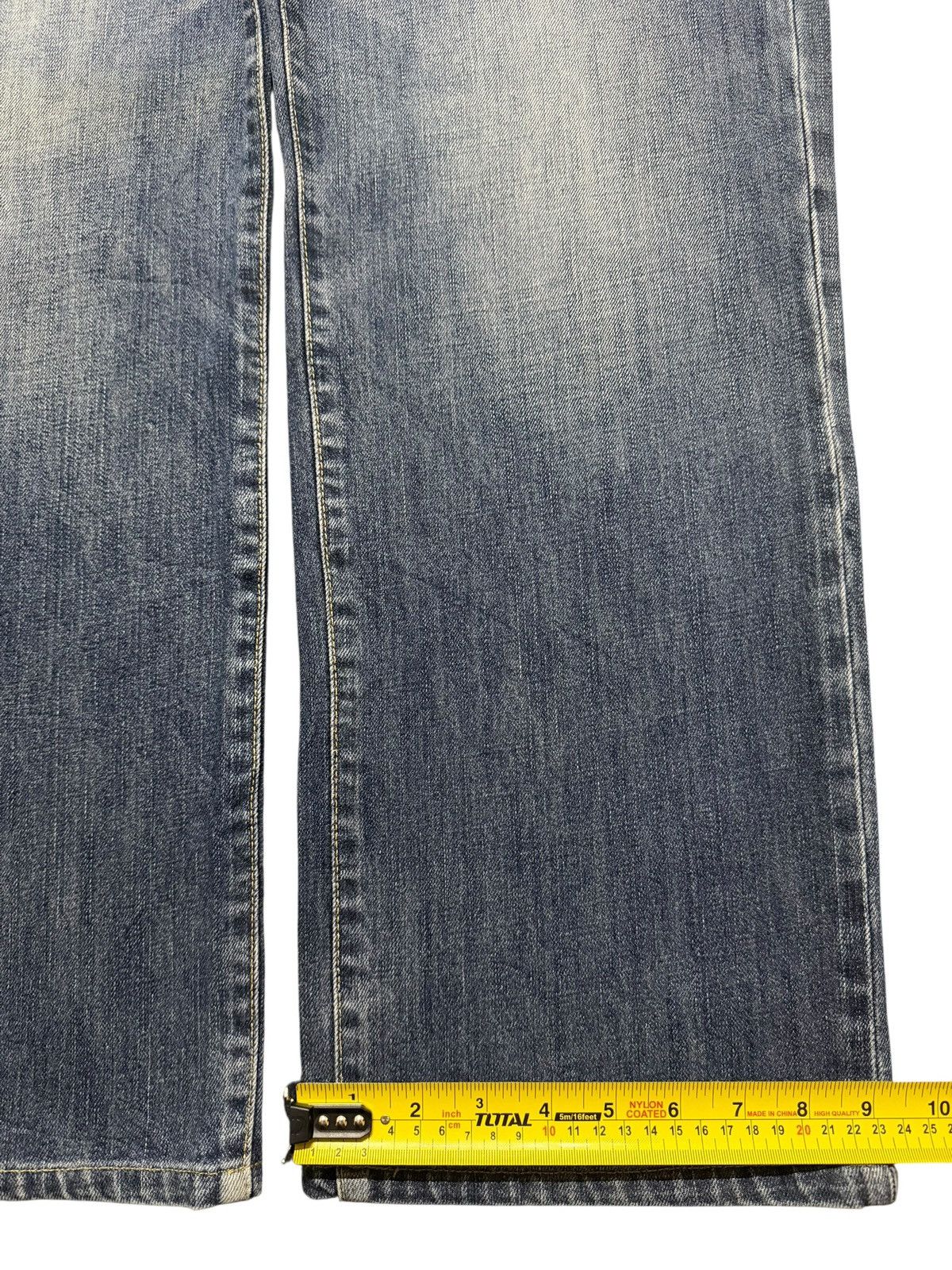 Uniqlo Vintage Y2K Japanese Uniqlo Blue Faded Wash Wide Leg Baggy Size US 36 / EU 52 - 13 Thumbnail