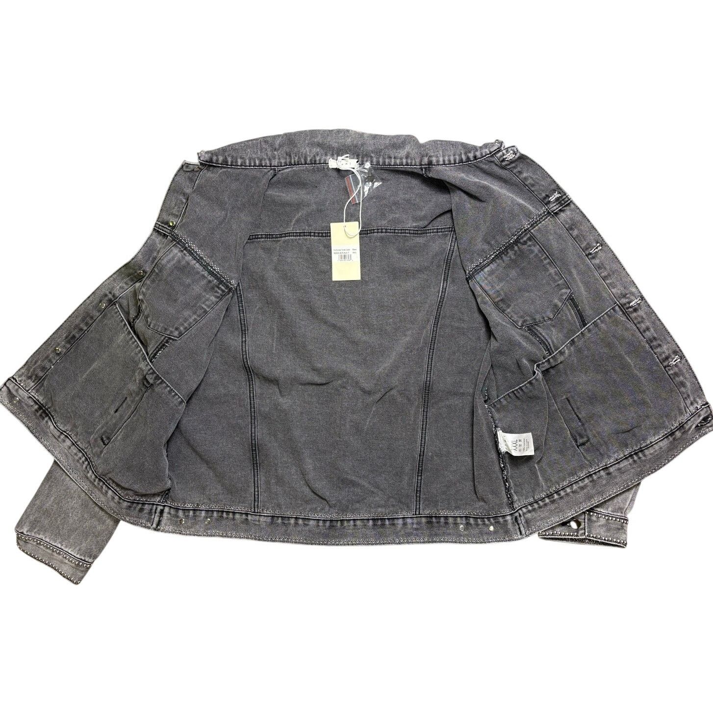 MNML New With Tags MNML Black Studded Trucker Jacket - Men's XXXL Size US XXL / EU 58 / 5 - 4 Thumbnail
