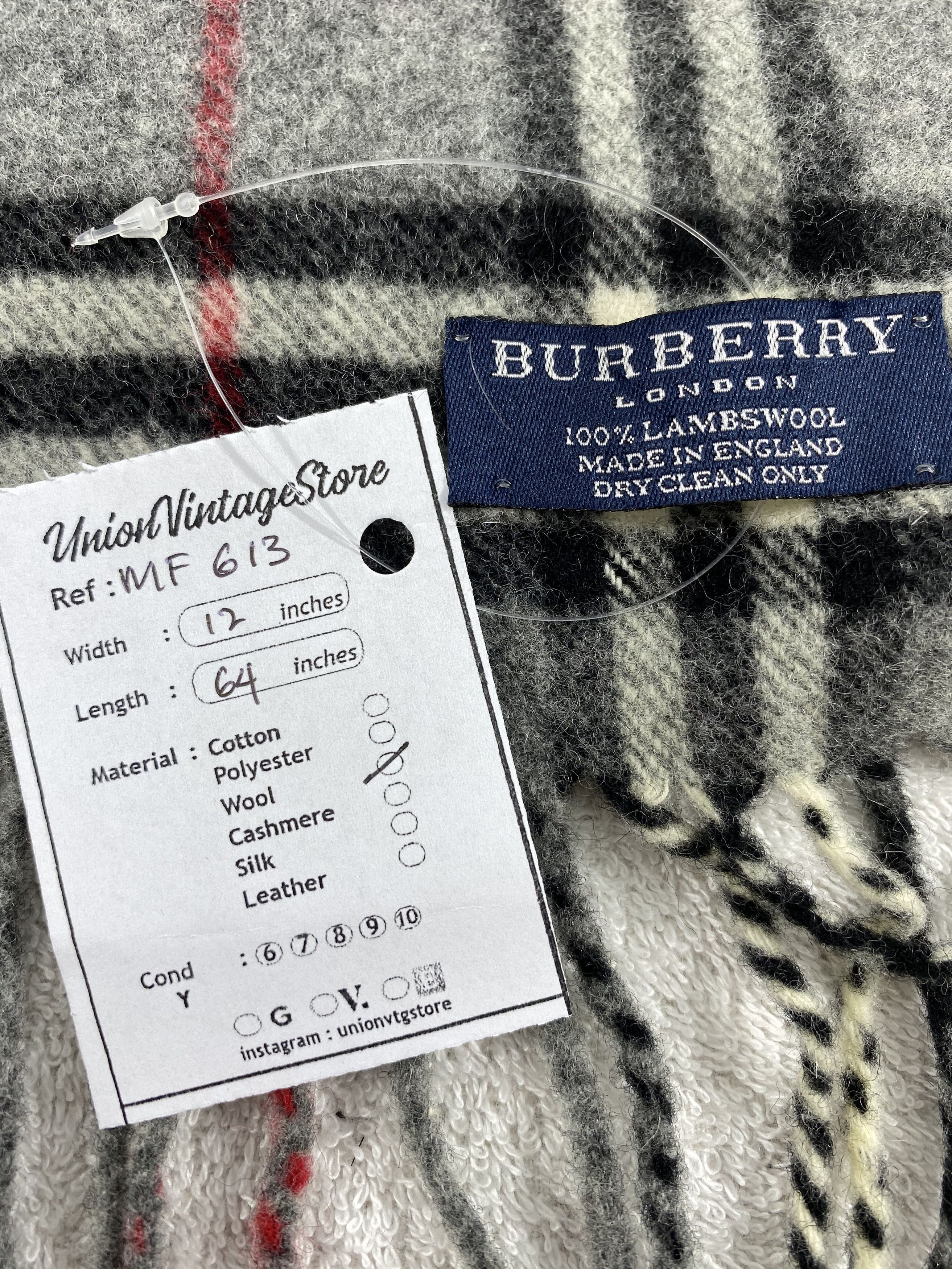 Burberry Vintage Burberry Scarf/Muffler/Neckwear MF613 Size ONE SIZE - 5 Thumbnail
