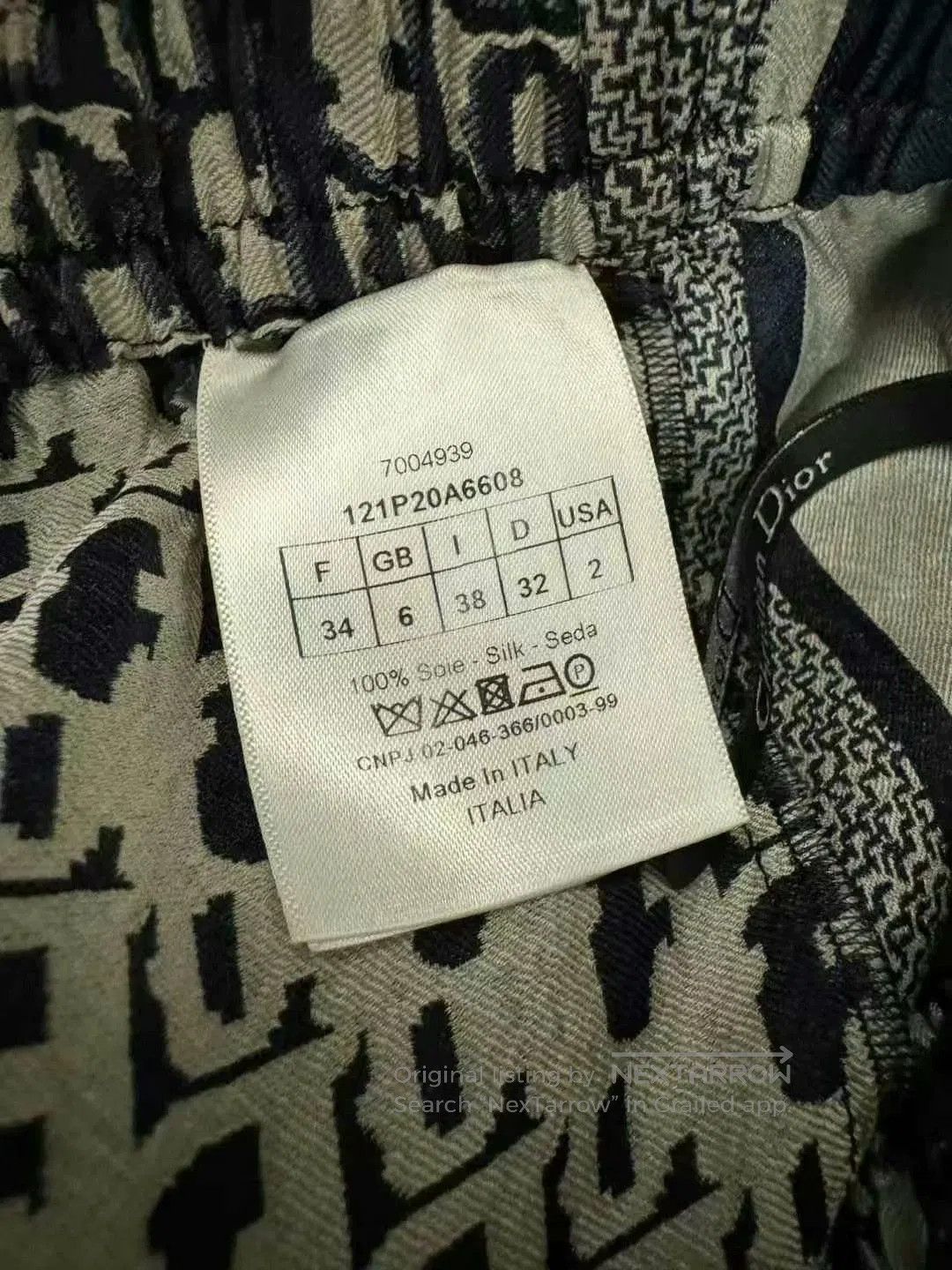 Dior dior black and white logo silk shorts. Size 33" - 3 Thumbnail