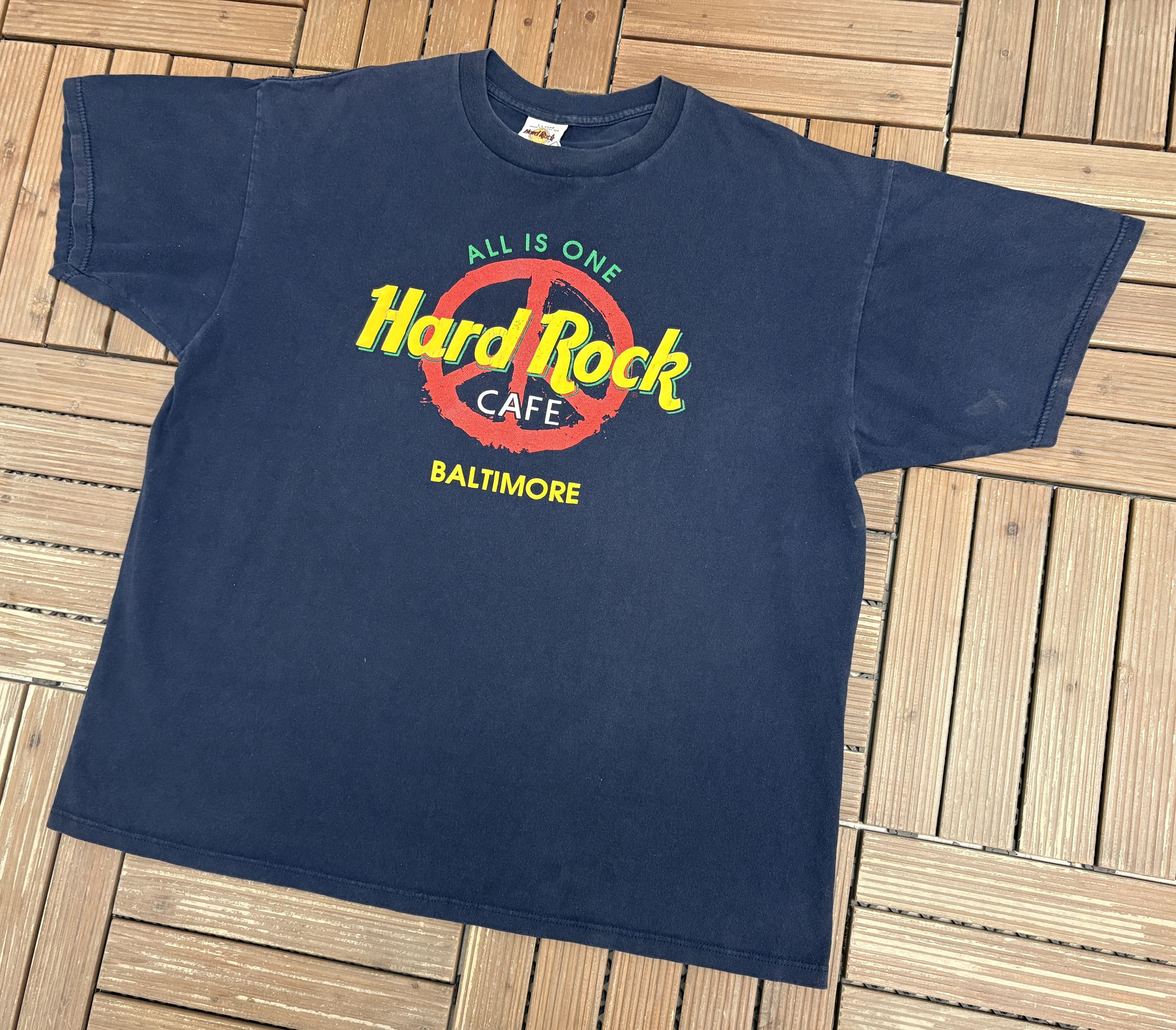 Vintage Hard Rock Cafe Baltimore Vintage Blue T-Shirt Tee Size US XL / EU 56 / 4 - 3 Thumbnail