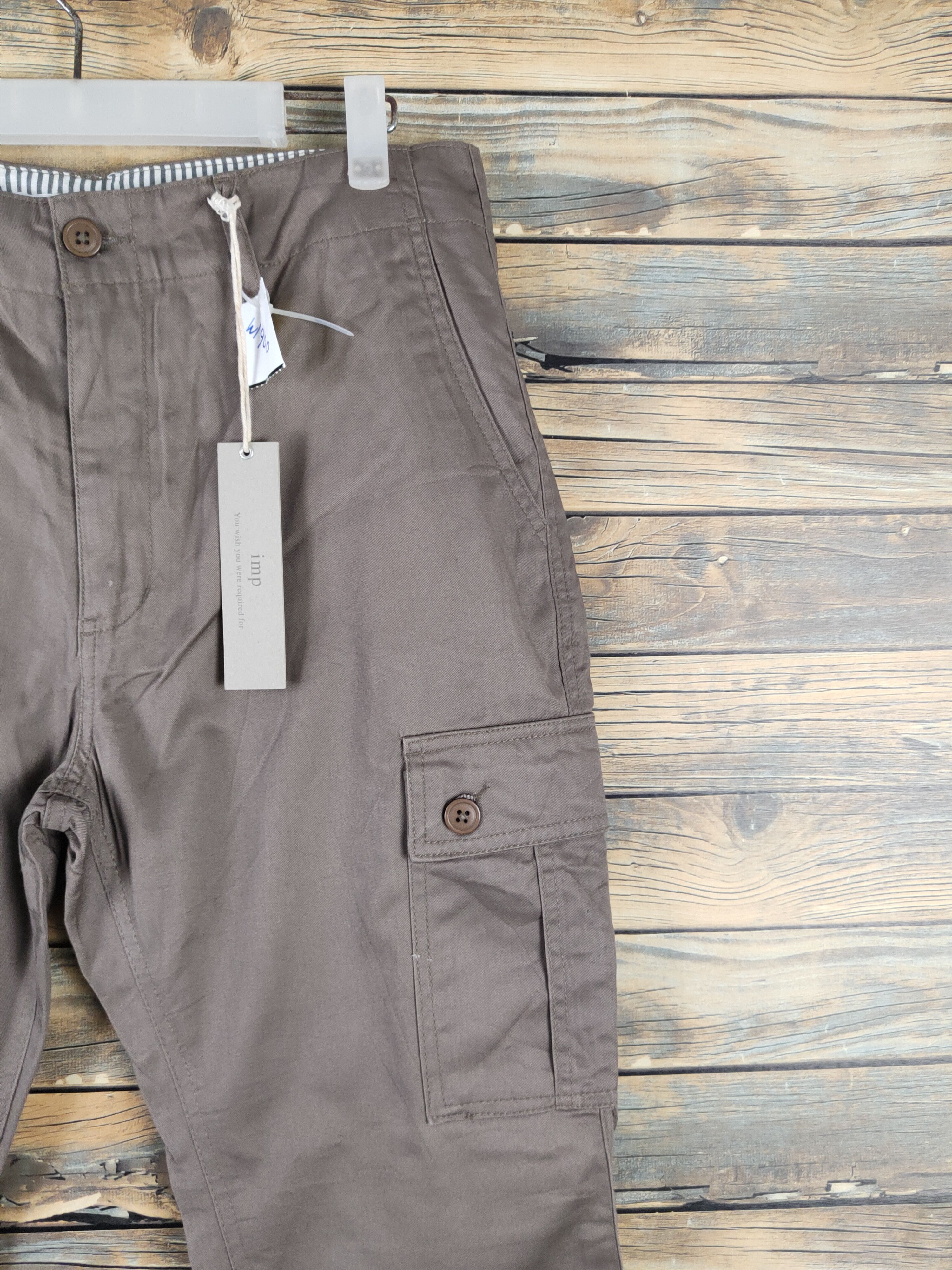 Japanese Brand Imp Khaki Multipocket Tactical Cargo Pants #W1900 Size US 31 - 5 Thumbnail