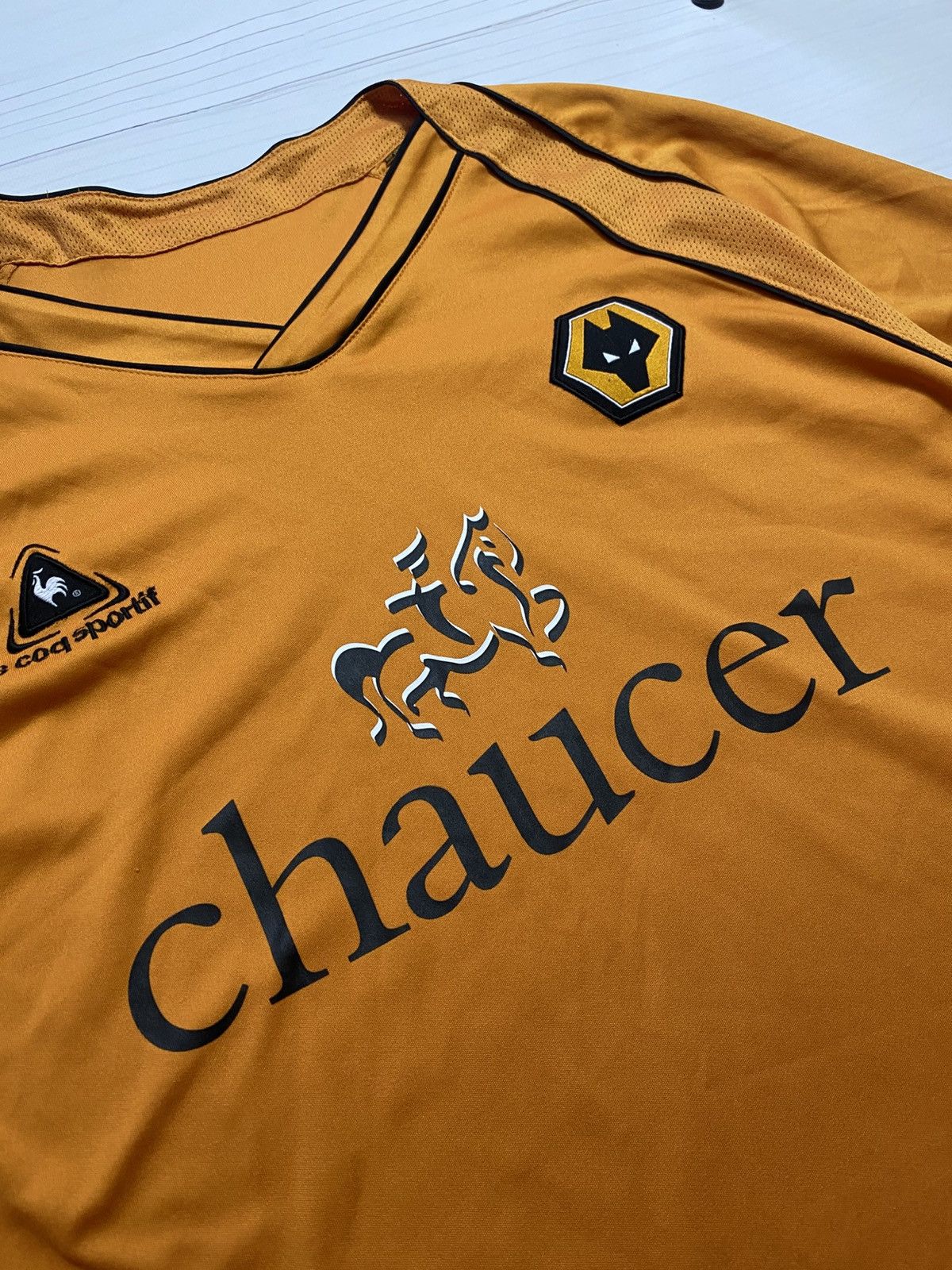 Le Coq Sportif Vintage Wolverhampton Wanderers 2006/07 home longsleeve Size US XXL / EU 58 / 5 - 8 Thumbnail