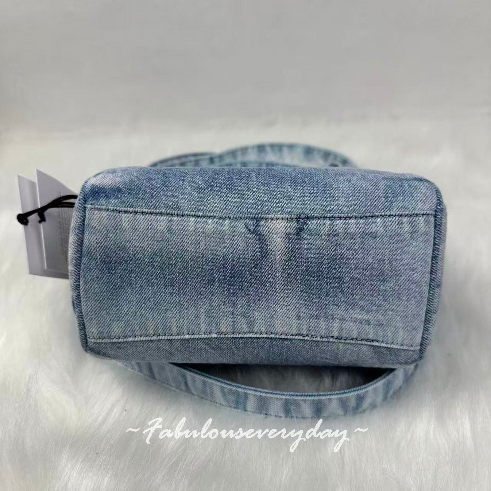 Coach Coach Mini Rowan Crossbody Loved Denim Charms Light Indigo Size ONE SIZE - 6 Thumbnail
