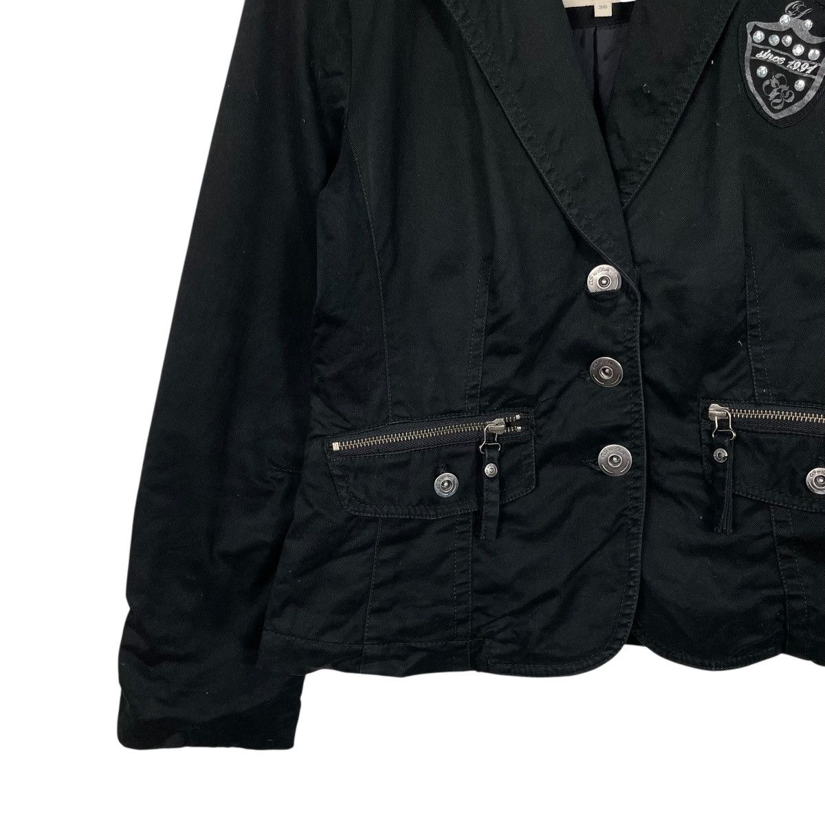 Other Black Punk QS Crop Jacket Size XS / US 0-2 / IT 36-38 - 3 Thumbnail