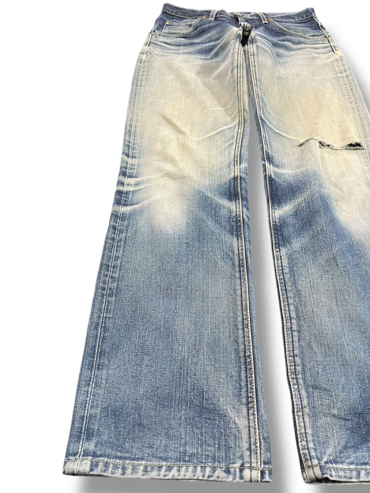 Lee Vintage Lee Riders Faded Clawmark Distressed Denim Size US 30 / EU 46 - 3 Thumbnail