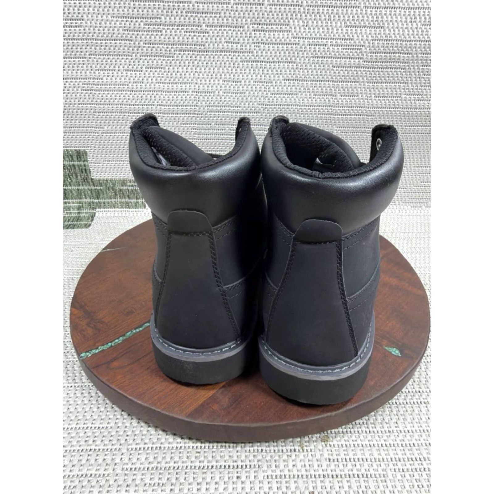 Vintage Hi-Tec Reznor 6" Soft Toe Boot Mens Size 12 US 45 EU Black Leather Ankle Work" Size US 12 / EU 45 - 5 Thumbnail