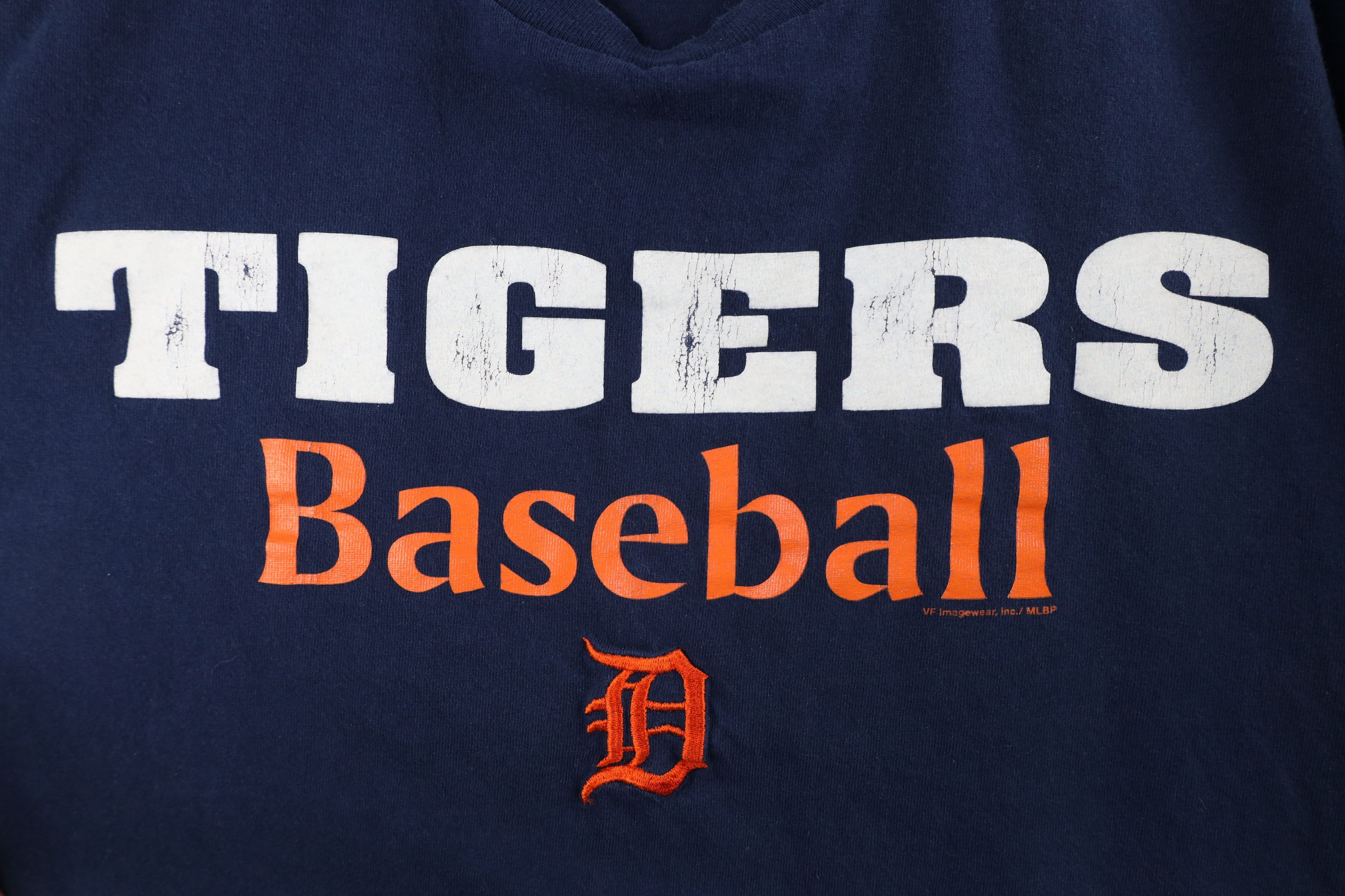 Vintage Vintage Y2K Spell Out Detroit Tigers Baseball T-Shirt Blue Size US L / EU 52-54 / 3 - 4 Thumbnail