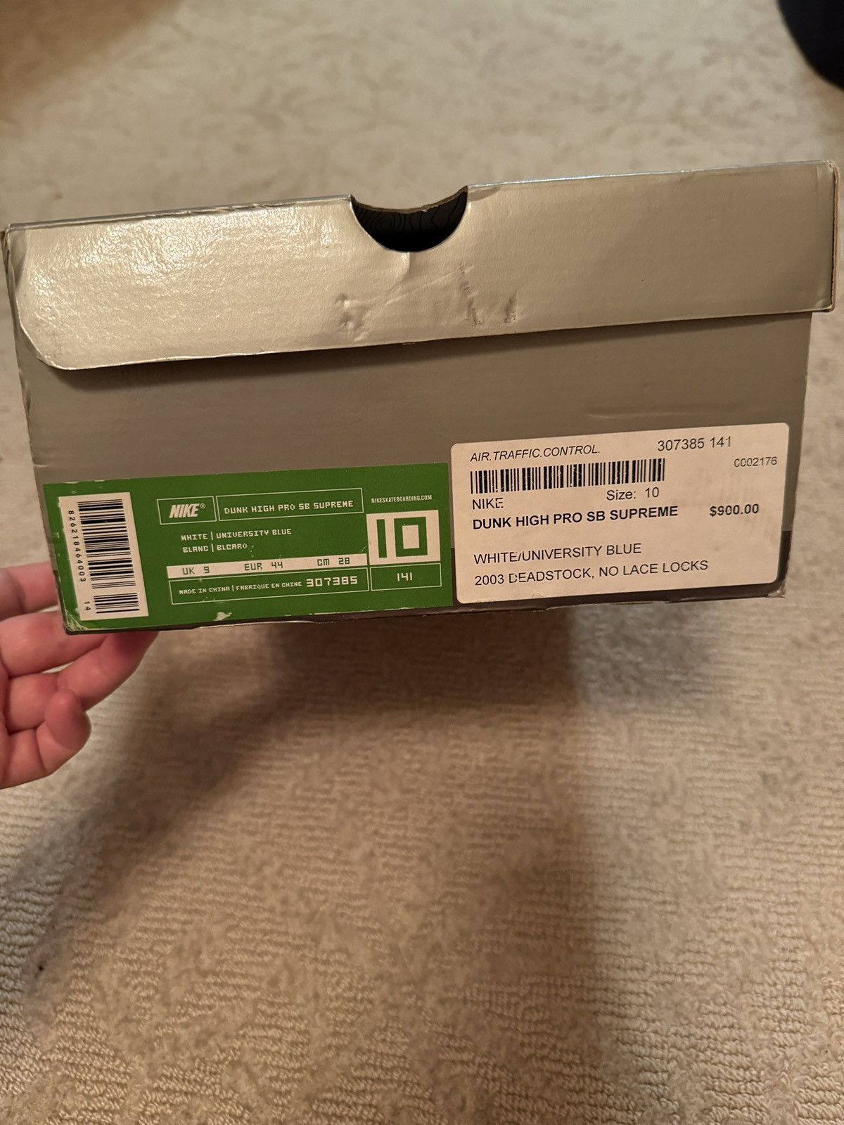 Nike Nike SB Supreme Dunk Baby Blue Size US 10 / EU 43 - 3 Thumbnail