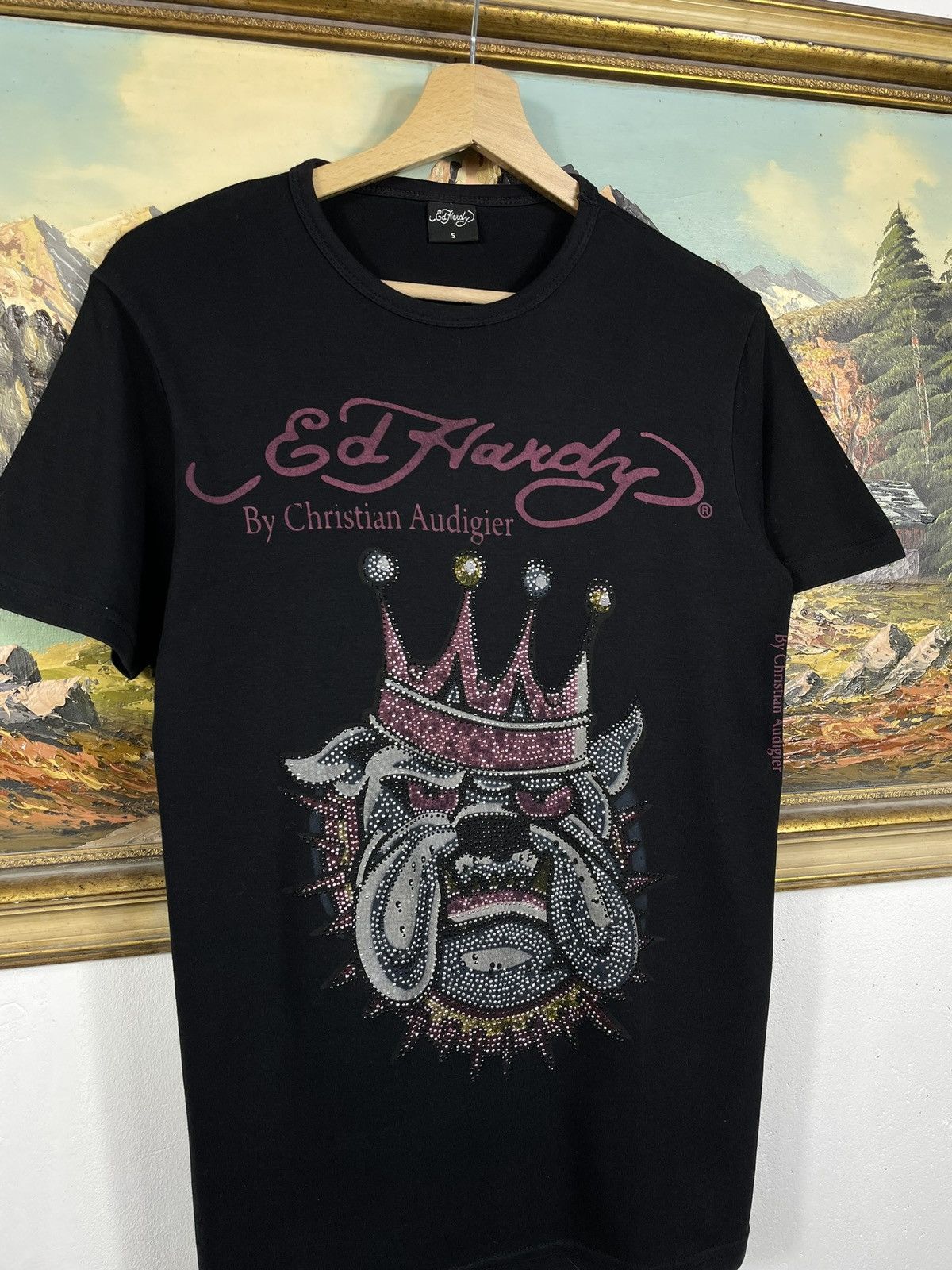 Christian Audigier × Ed Hardy × Vintage Ed Hardy Retro 00s Tees Short Sleeve Affliction Grunge Cyber Size S / US 4 / IT 40 - 4 Thumbnail