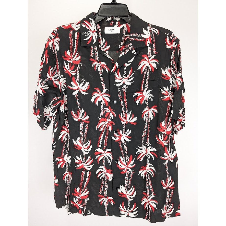 Celine o1rshd1 Chemise Hawaii Toile Shirt in Multicolor Size US XS / EU 42 / 0 - 2 Thumbnail