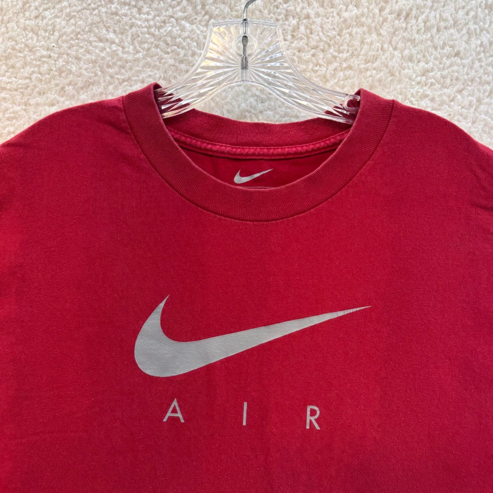 Nike Nike Air Loose Fit T-Shirt XL Mens Red Short Sleeve Swoosh Logo Graphic Size US XL / EU 56 / 4 - 3 Thumbnail